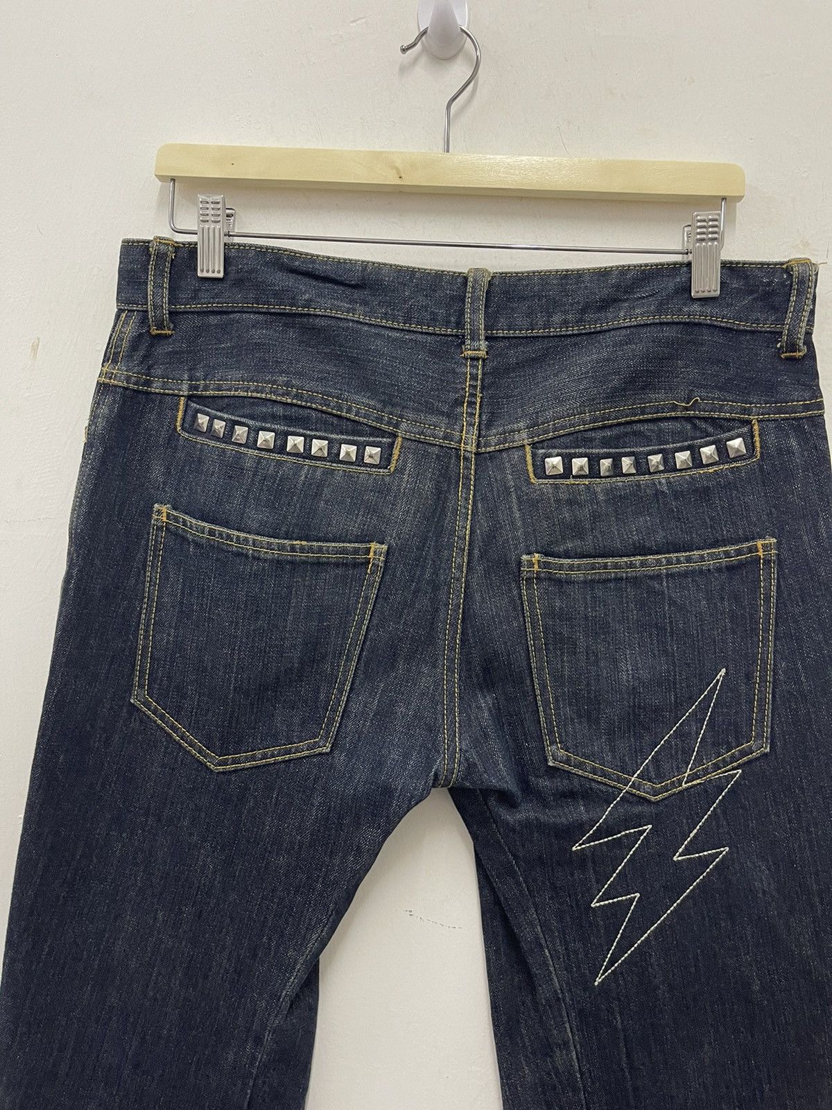 Seditionaries Rare Vintage CANDY STRIPPER Japan Zipped Jeans Denim Size US 33 - 2 Thumbnail