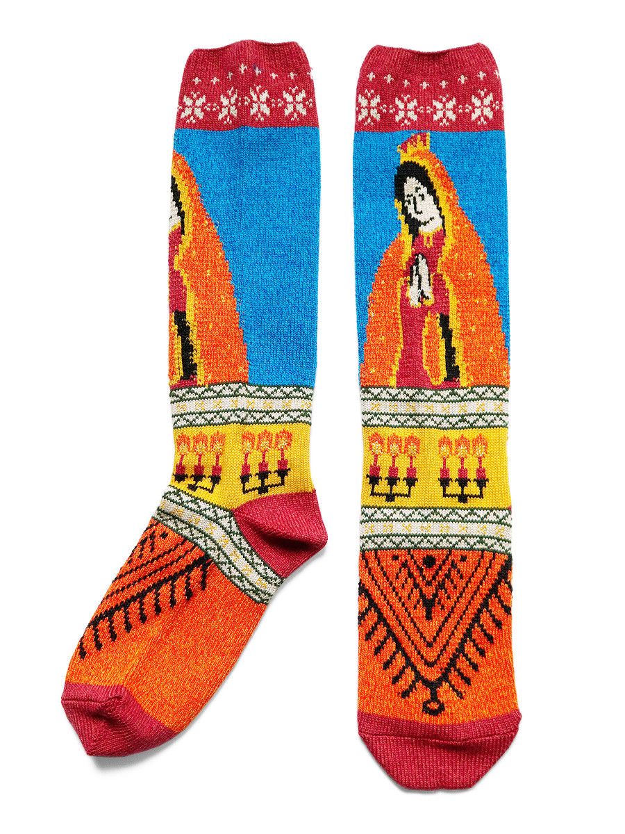 Kapital Kapital 96 Strand Maria Print Socks Size ONE SIZE - 1 Thumbnail
