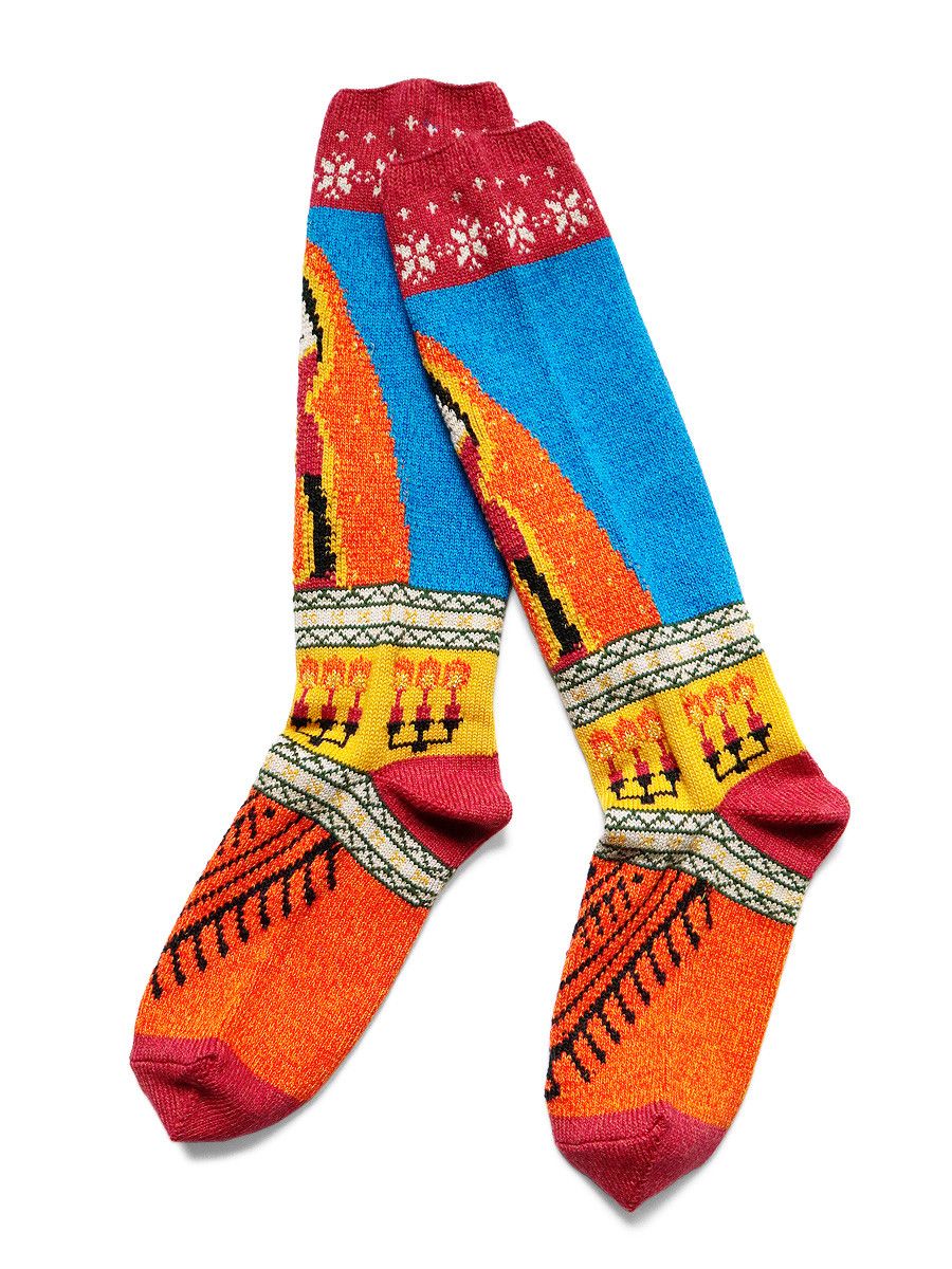 Kapital Kapital 96 Strand Maria Print Socks Size ONE SIZE - 2 Thumbnail