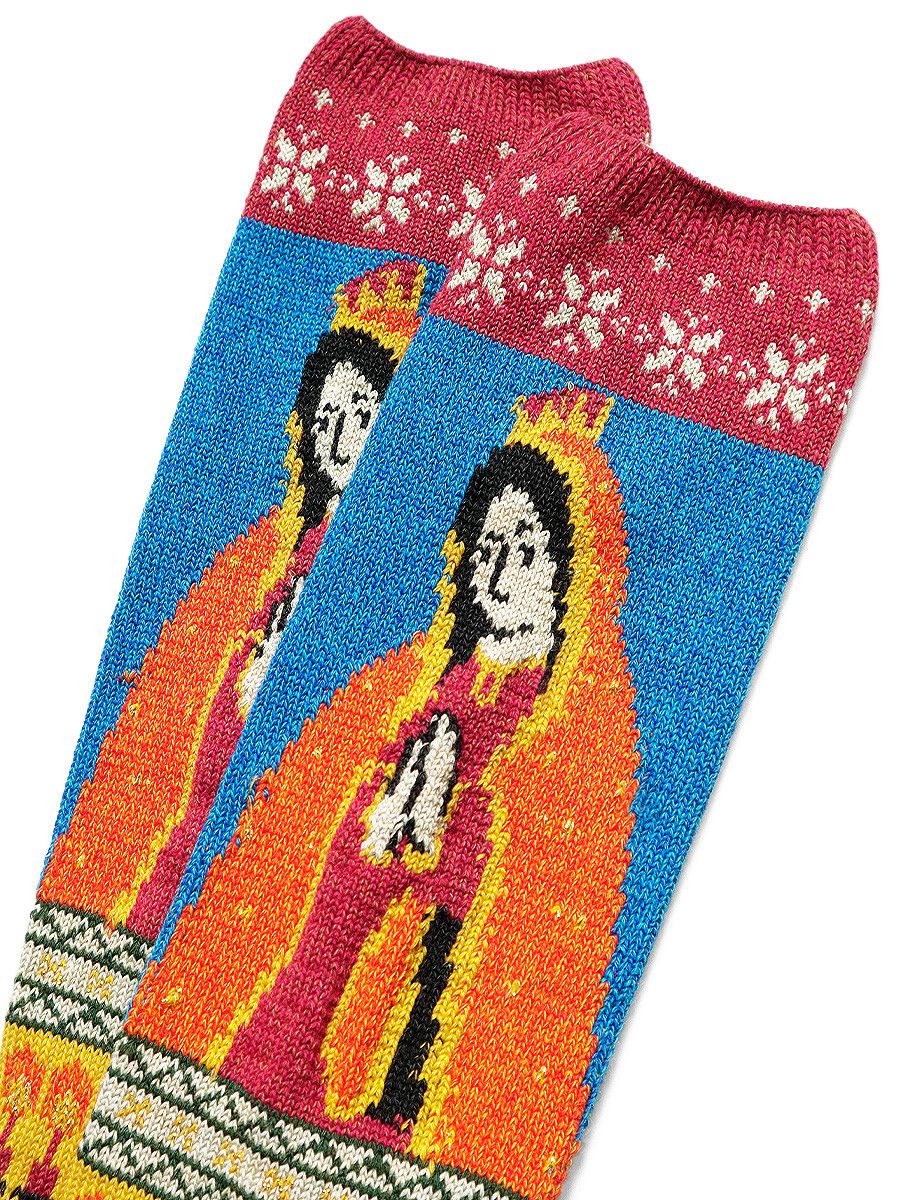 Kapital Kapital 96 Strand Maria Print Socks Size ONE SIZE - 5 Thumbnail