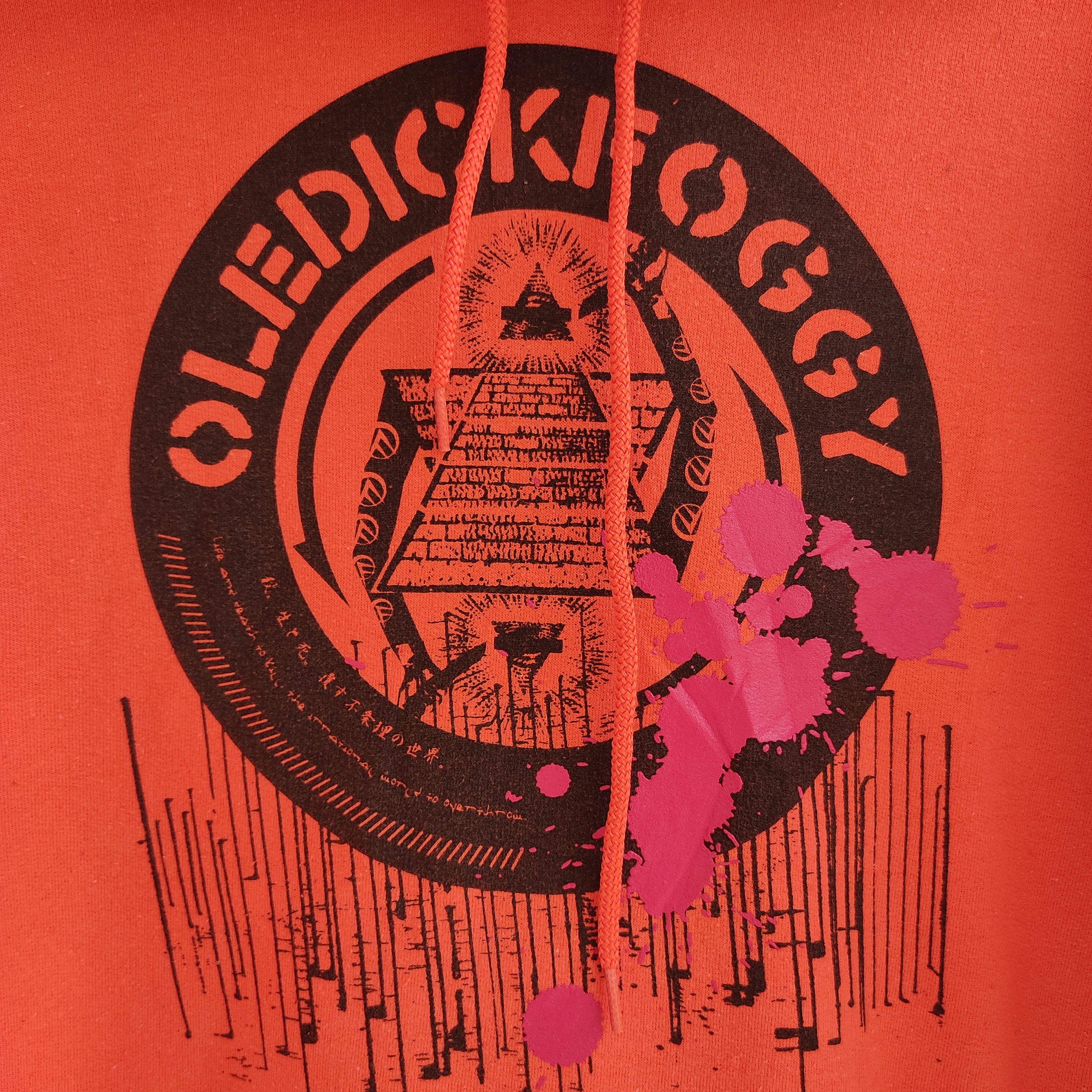 Designer × Gildan Oledickfoggy Big Logo Orange Hoodie Size US M / EU 48-50 / 2 - 7 Thumbnail