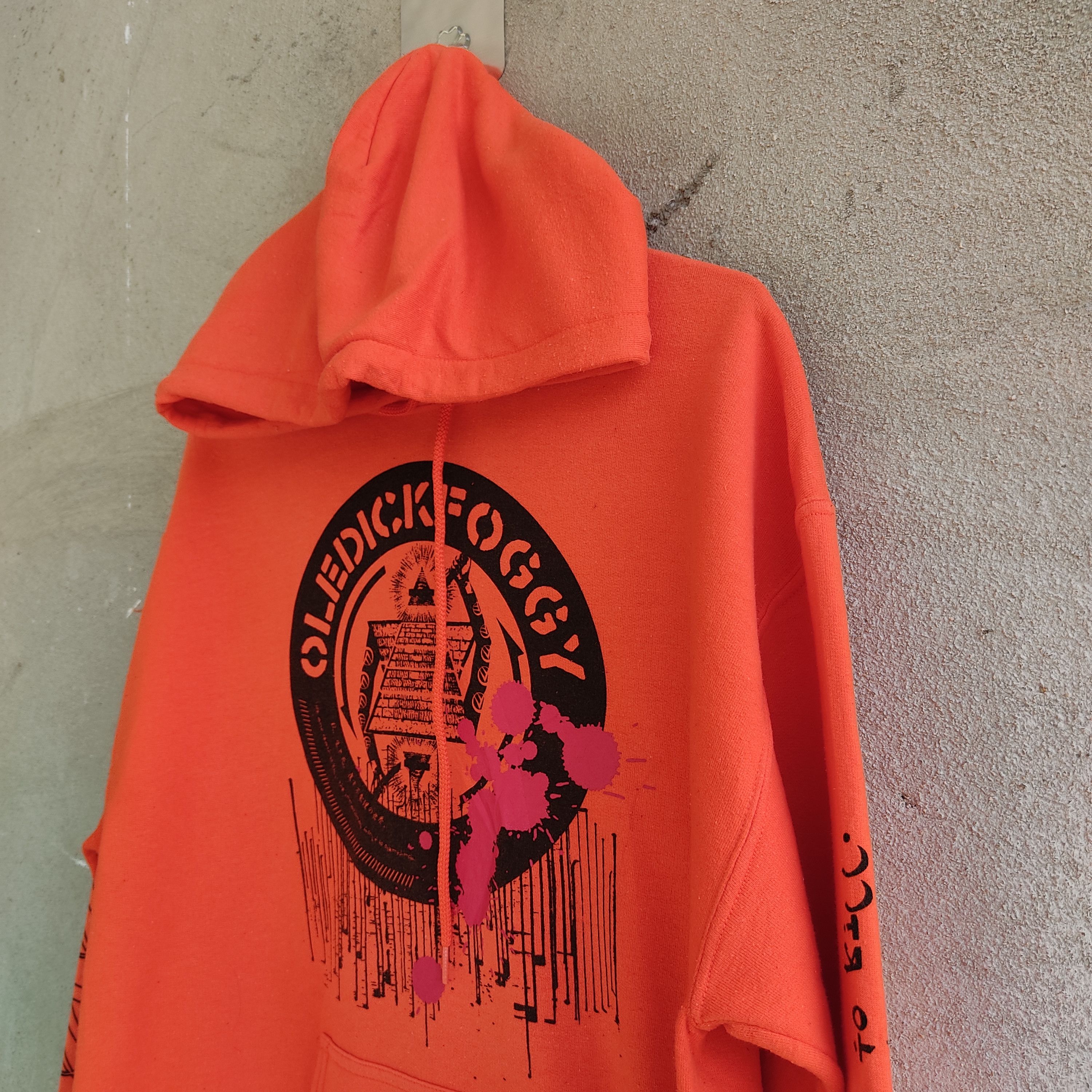 Designer × Gildan Oledickfoggy Big Logo Orange Hoodie Size US M / EU 48-50 / 2 - 5 Thumbnail