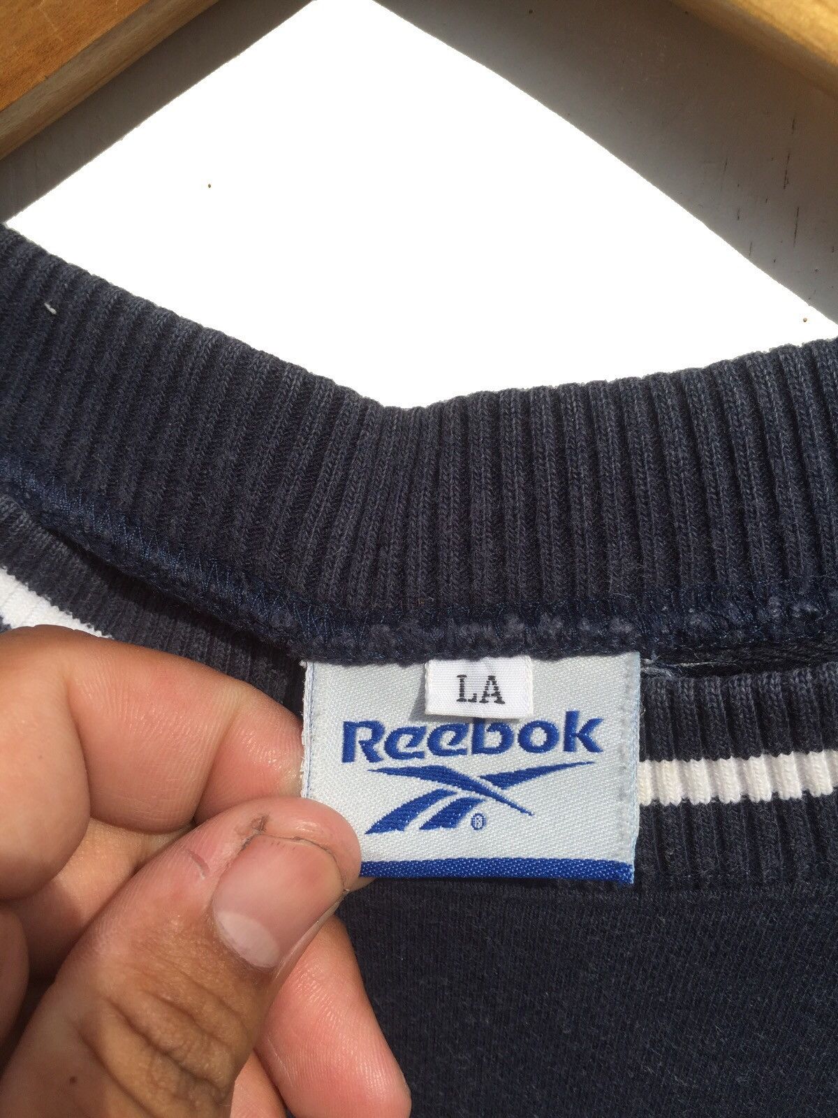 Reebok RARE VINTAGE EMBROIDERED REEBOK BIG LOGO PULLOVER Size US L / EU 52-54 / 3 - 4 Thumbnail