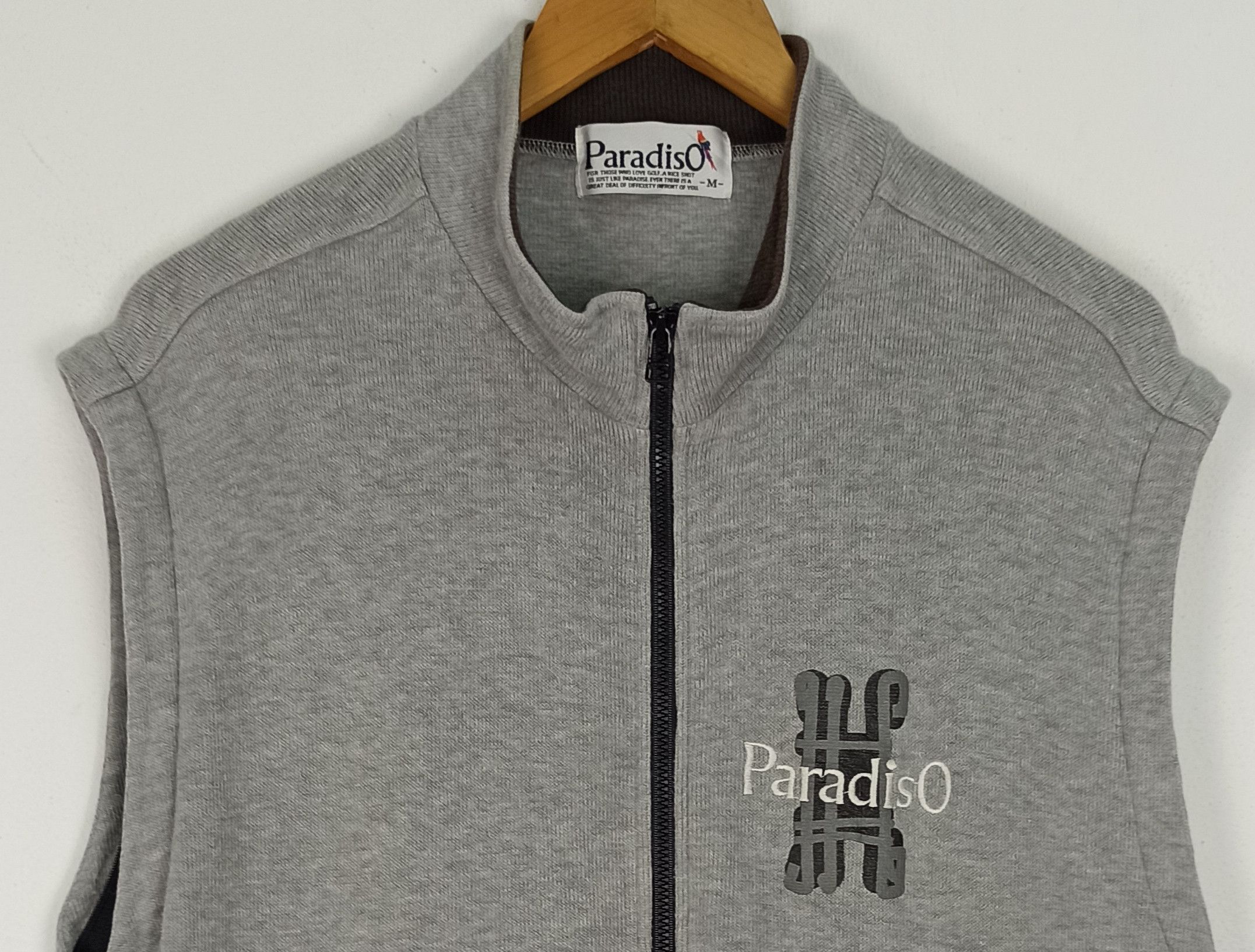 Japanese Brand 🔥Rare🔥 Paradiso Vest embroidered Big Logo (c47) Size US M / EU 48-50 / 2 - 2 Thumbnail