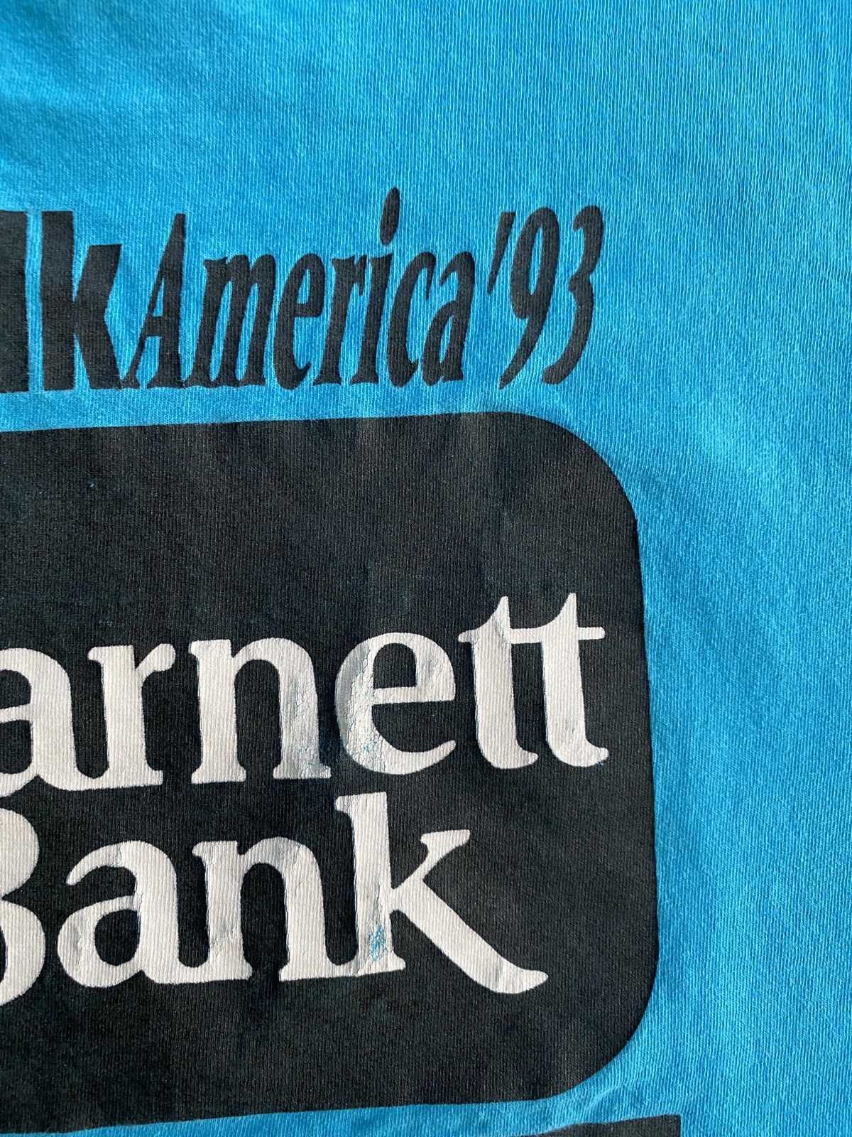 Fruit Of The Loom Vintage 1993 Walk America Distressed Single Stitch Tee Size US L / EU 52-54 / 3 - 19 Thumbnail