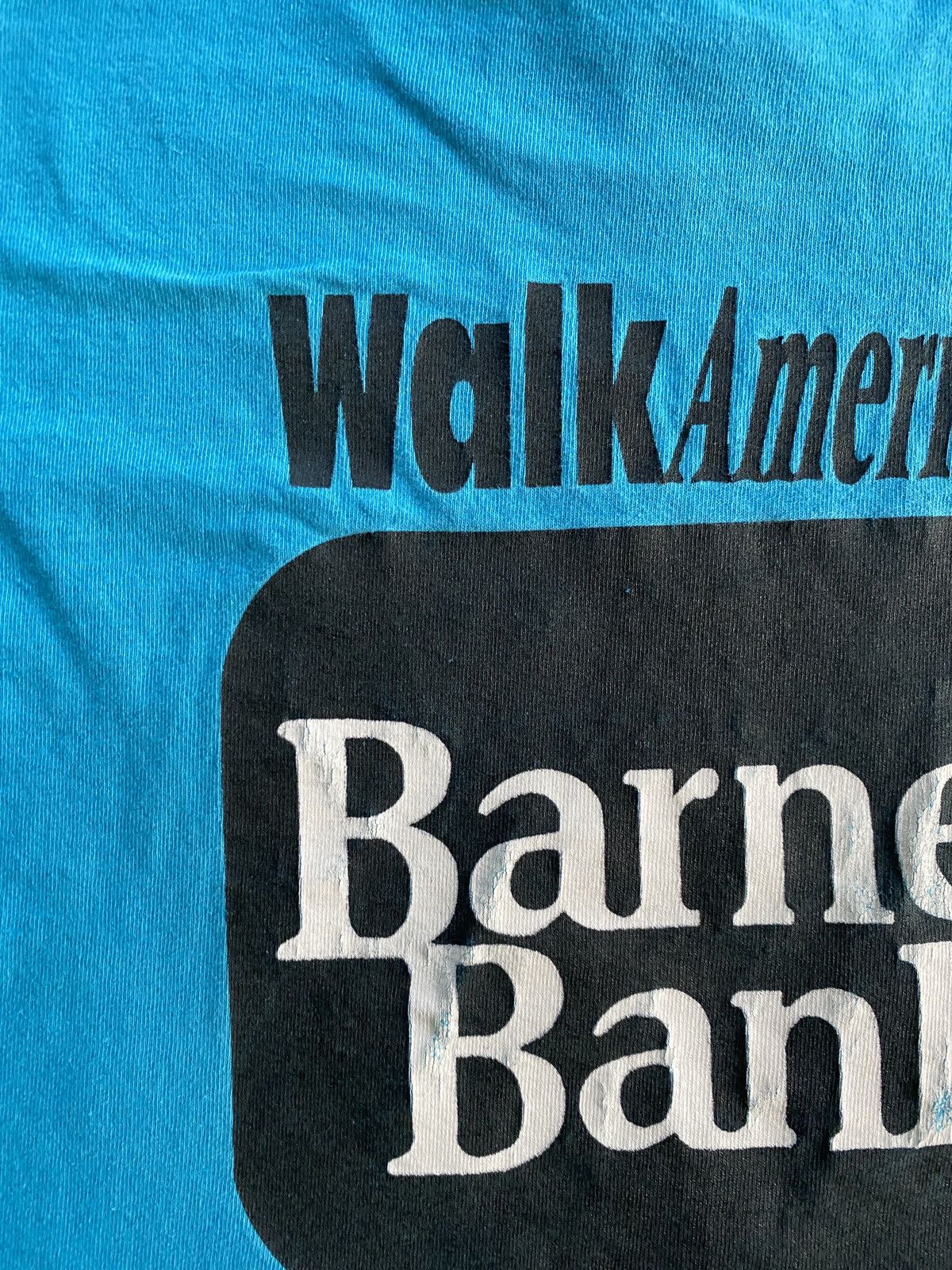 Fruit Of The Loom Vintage 1993 Walk America Distressed Single Stitch Tee Size US L / EU 52-54 / 3 - 18 Thumbnail