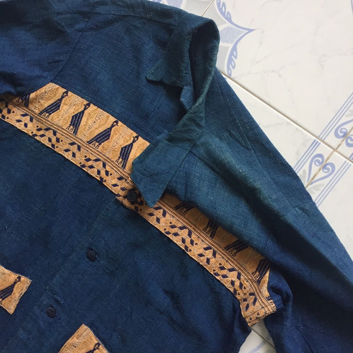 Japanese Brand Slap Shot Birds Kuno Symbols Button Up Jacket MADE IN JAPAN Size US M / EU 48-50 / 2 - 25 Thumbnail