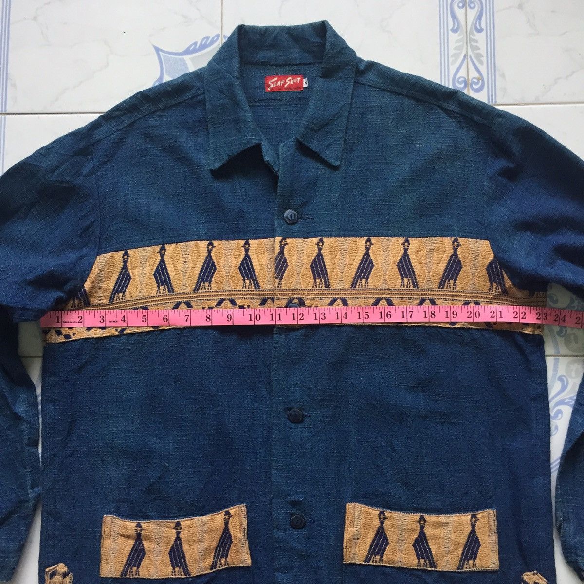 Japanese Brand Slap Shot Birds Kuno Symbols Button Up Jacket MADE IN JAPAN Size US M / EU 48-50 / 2 - 22 Thumbnail
