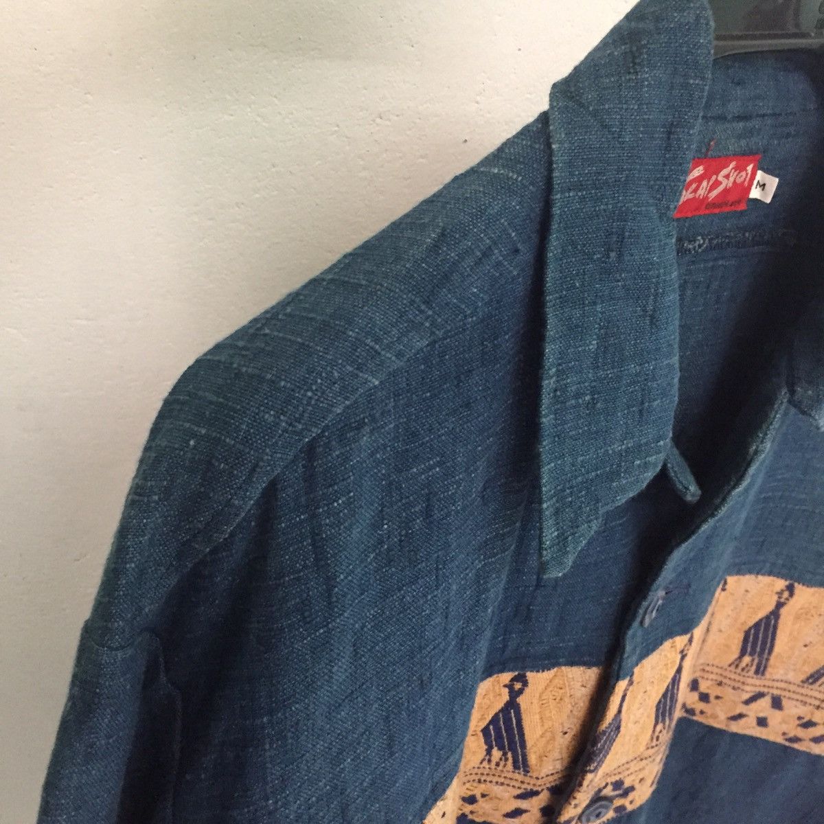 Japanese Brand Slap Shot Birds Kuno Symbols Button Up Jacket MADE IN JAPAN Size US M / EU 48-50 / 2 - 18 Thumbnail