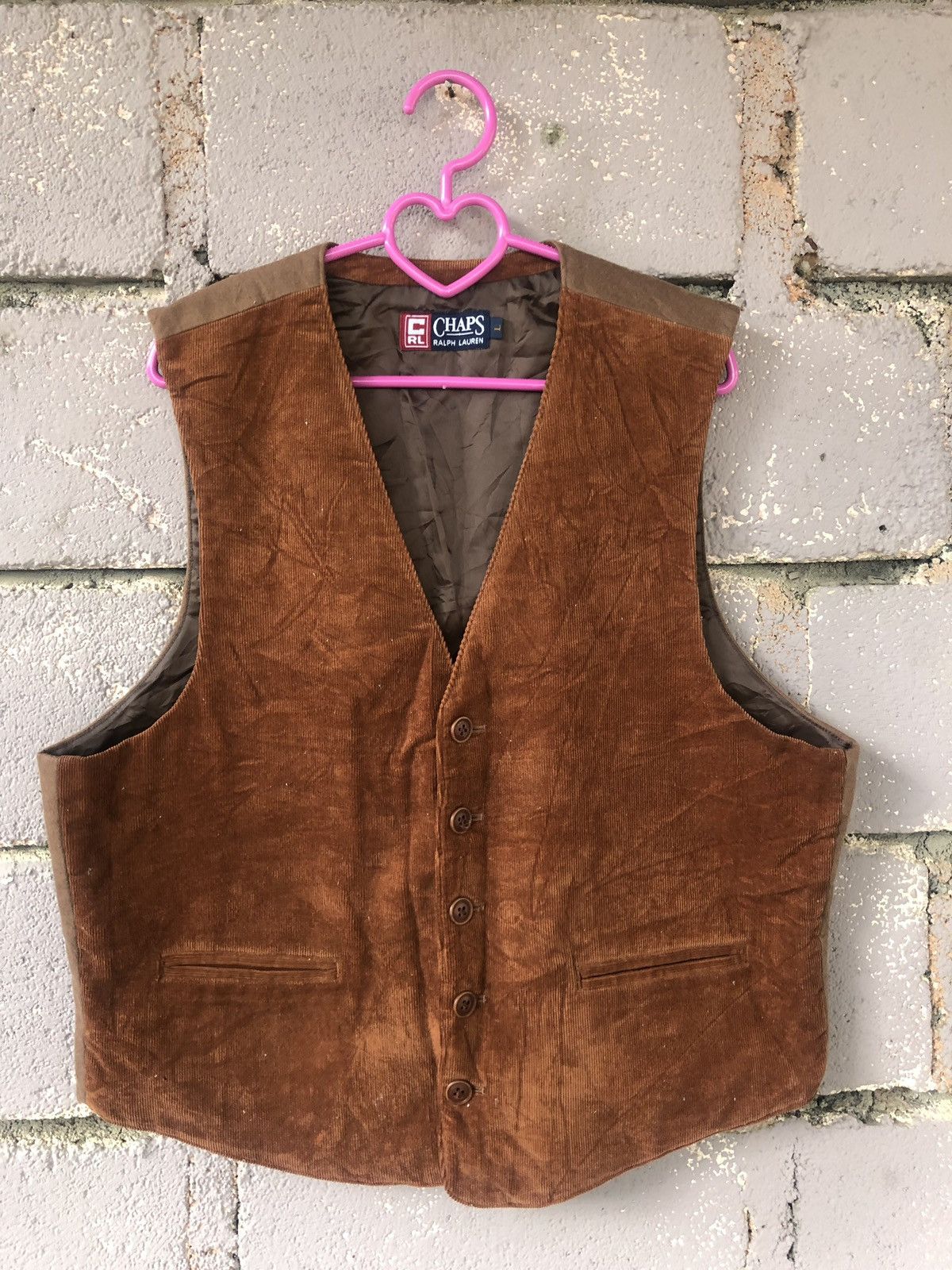 Chaps Ralph Lauren Rare Vintage Chaps Ralph Lauren Corduroy Vest Size US L / EU 52-54 / 3 - 1 Thumbnail