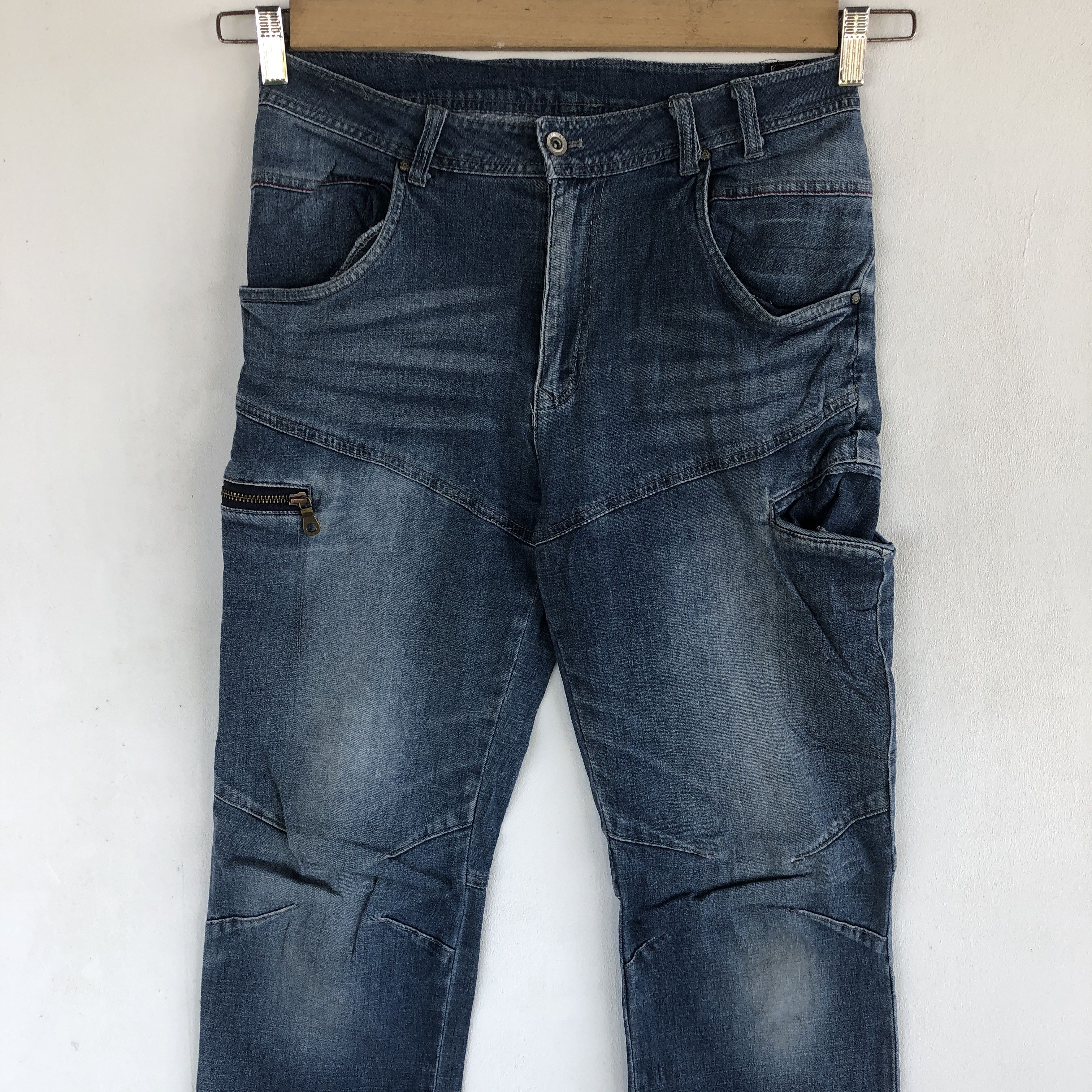 Japanese Brand Vintage Japanese Jeans Japanese Cargo Pants Denim Size US 26 / EU 42 - 5 Thumbnail