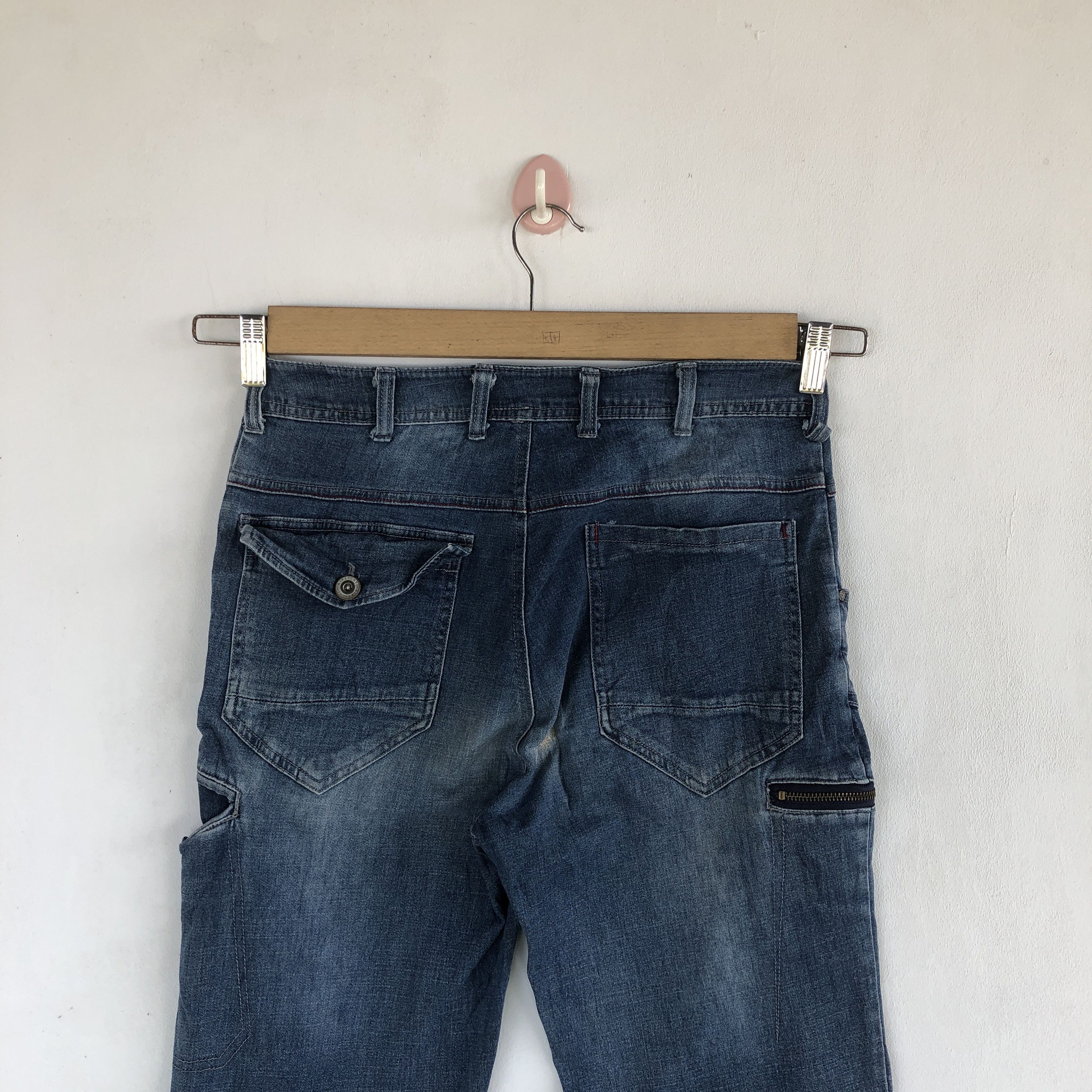 Japanese Brand Vintage Japanese Jeans Japanese Cargo Pants Denim Size US 26 / EU 42 - 4 Thumbnail
