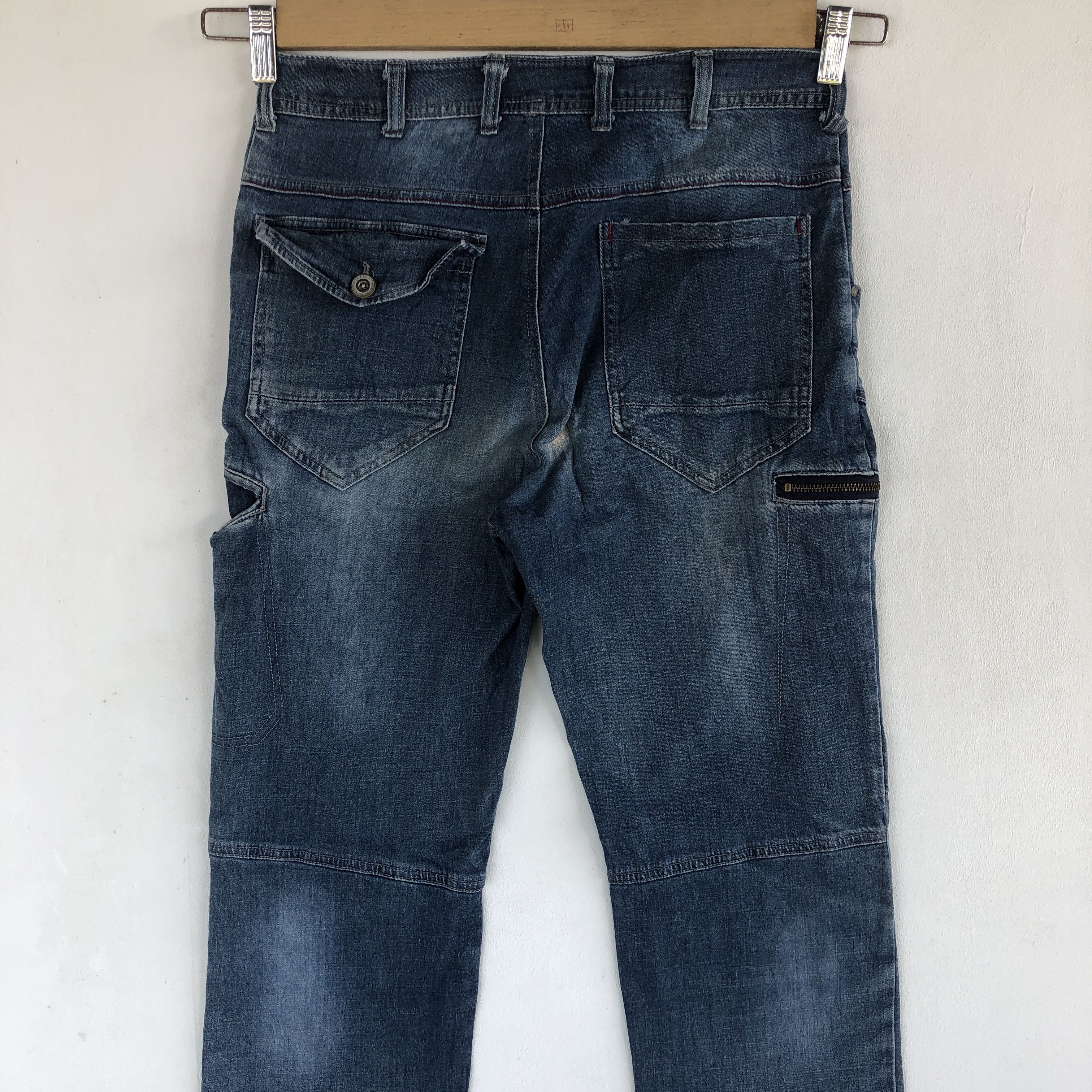 Japanese Brand Vintage Japanese Jeans Japanese Cargo Pants Denim Size US 26 / EU 42 - 6 Thumbnail