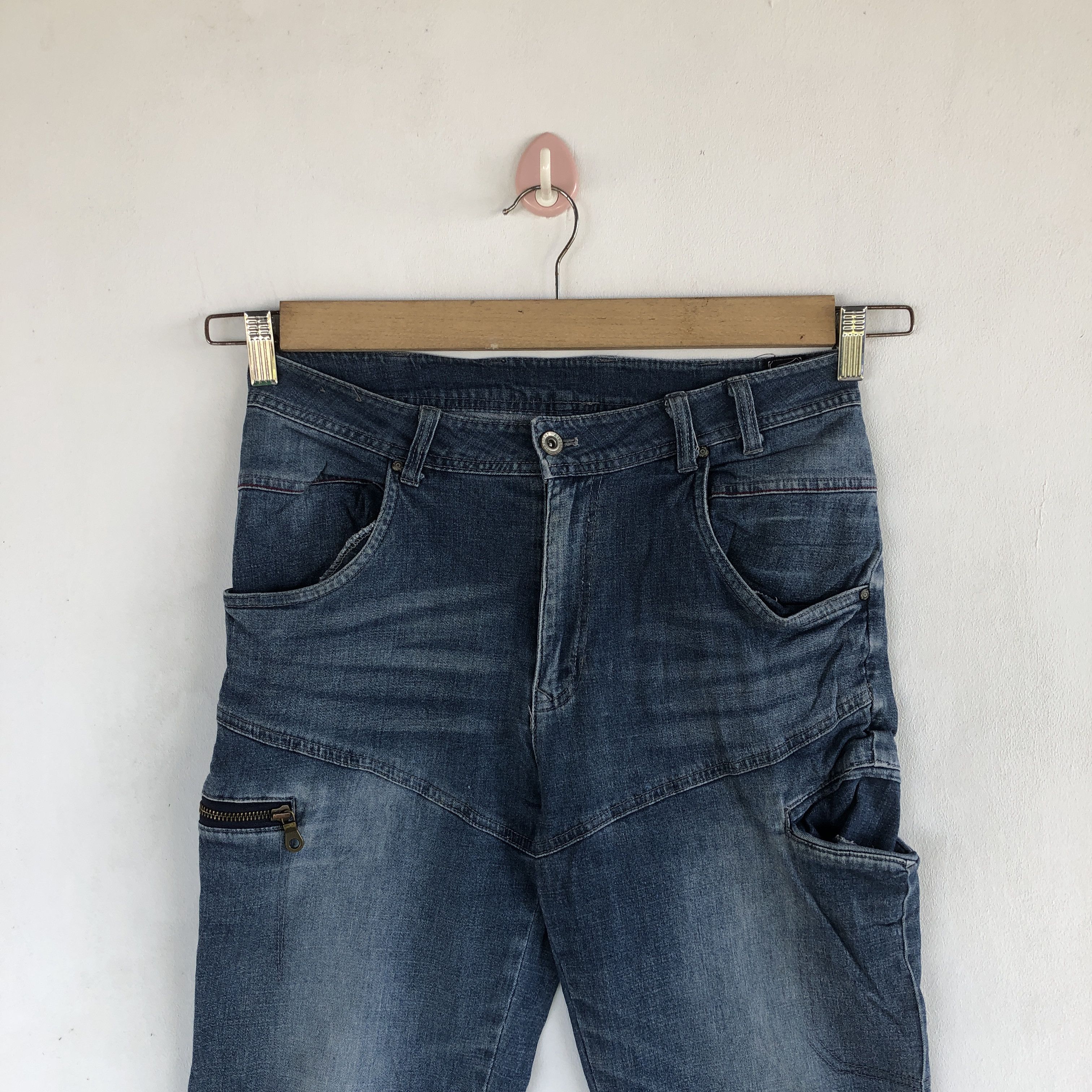 Japanese Brand Vintage Japanese Jeans Japanese Cargo Pants Denim Size US 26 / EU 42 - 3 Thumbnail