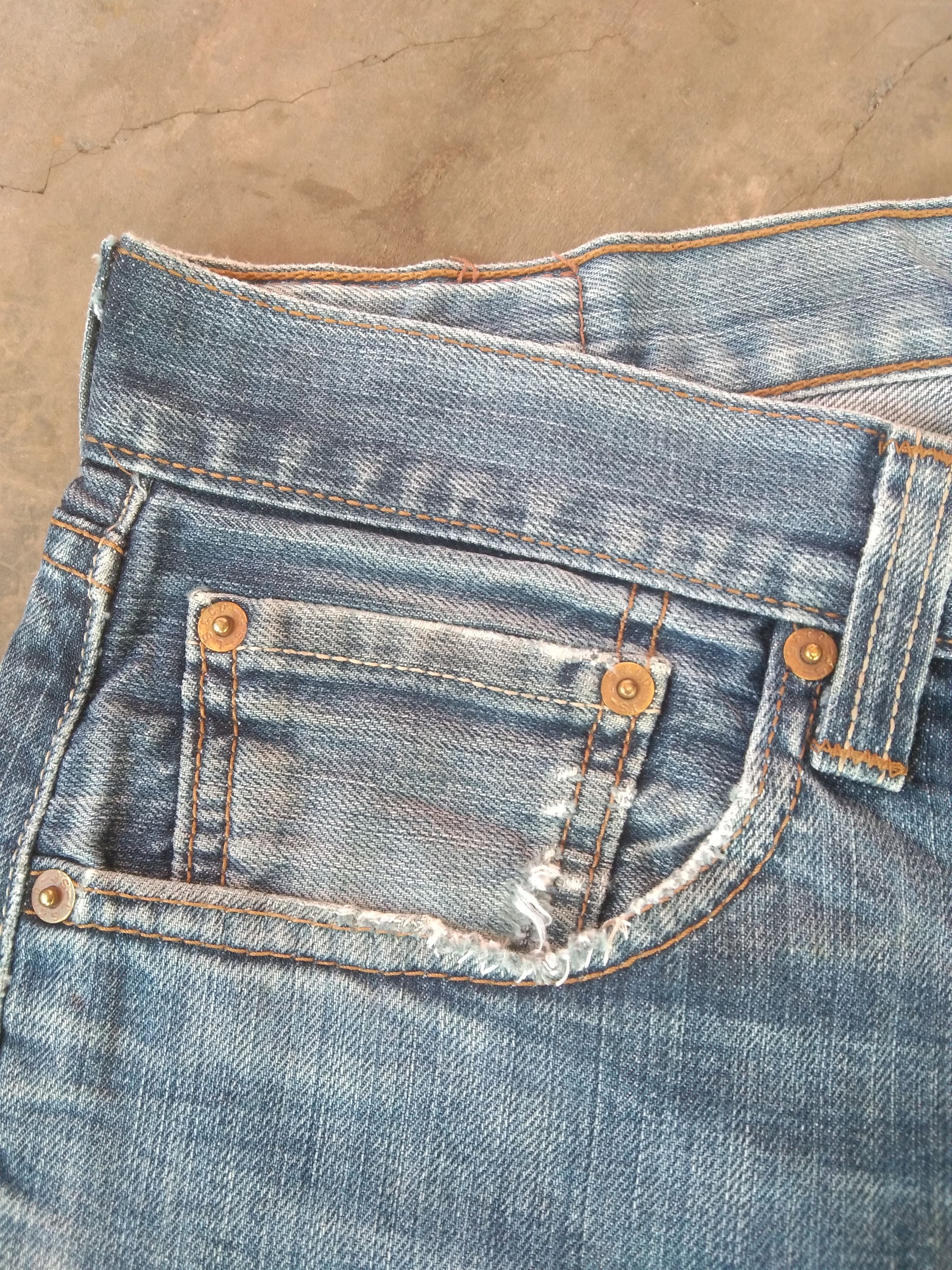Levi's Vintage Levi's 501 Straight Leg Distressed Jeans 34x30 Size US 34 / EU 50 - 5 Thumbnail