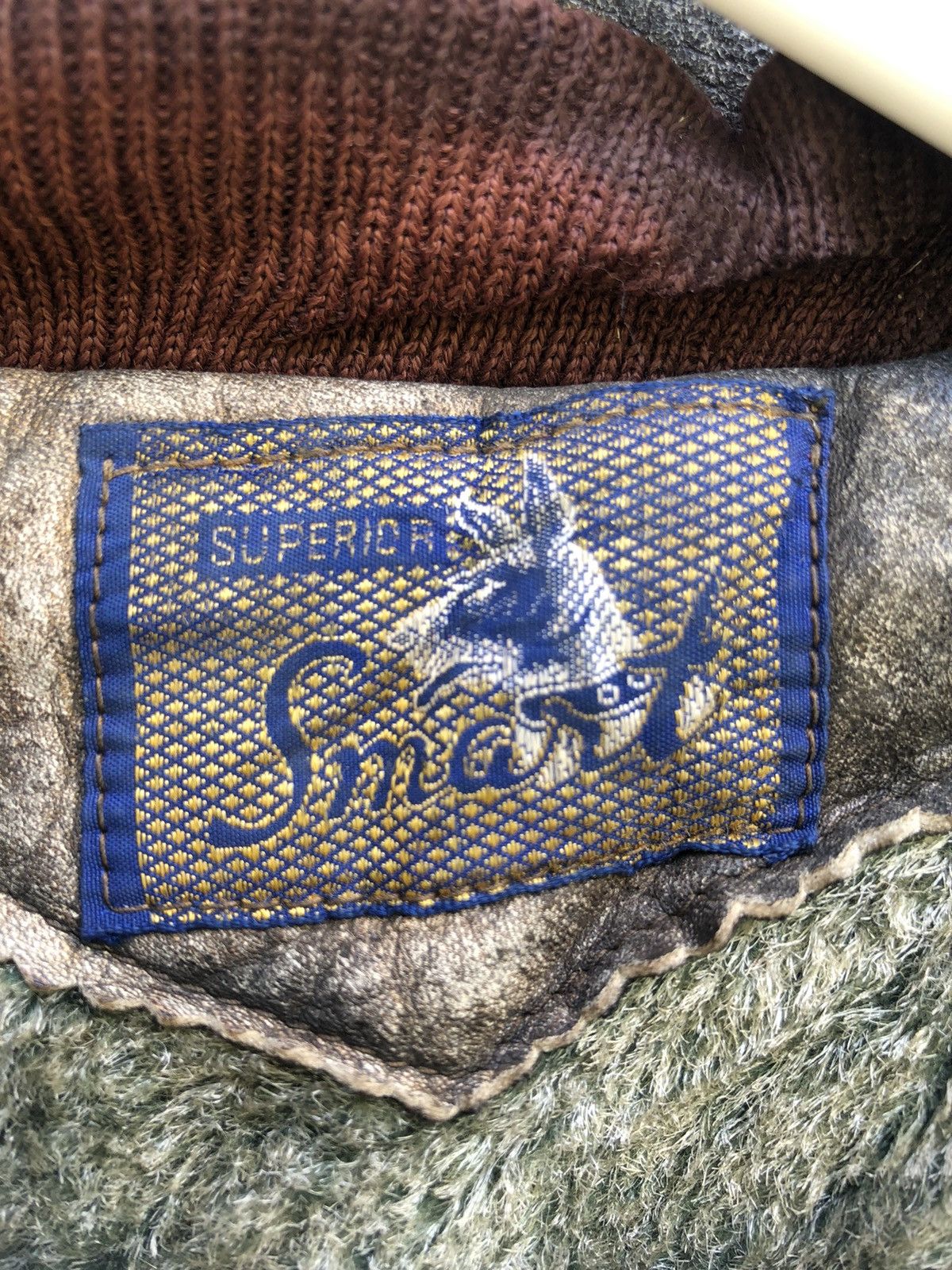 Genuine Leather × Vintage 80s Superior Smart Horse Hide Nice Aging Leather Jacket Size US L / EU 52-54 / 3 - 9 Thumbnail