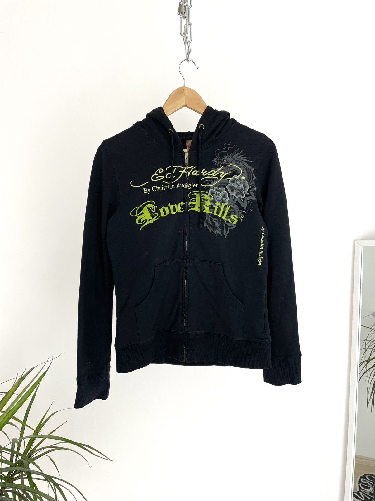 Ed Hardy Ed Hardy Zip Hoodie Rare Floral Print Size US S / EU 44-46 / 1 - 2 Thumbnail