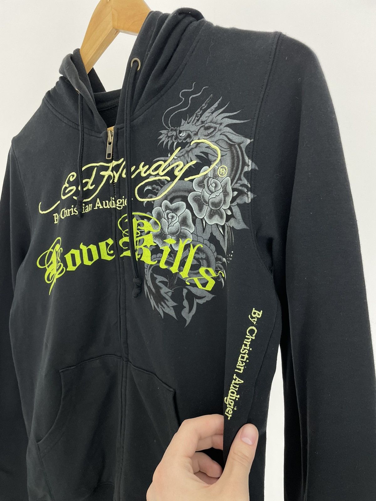Ed Hardy Ed Hardy Zip Hoodie Rare Floral Print Size US S / EU 44-46 / 1 - 7 Thumbnail