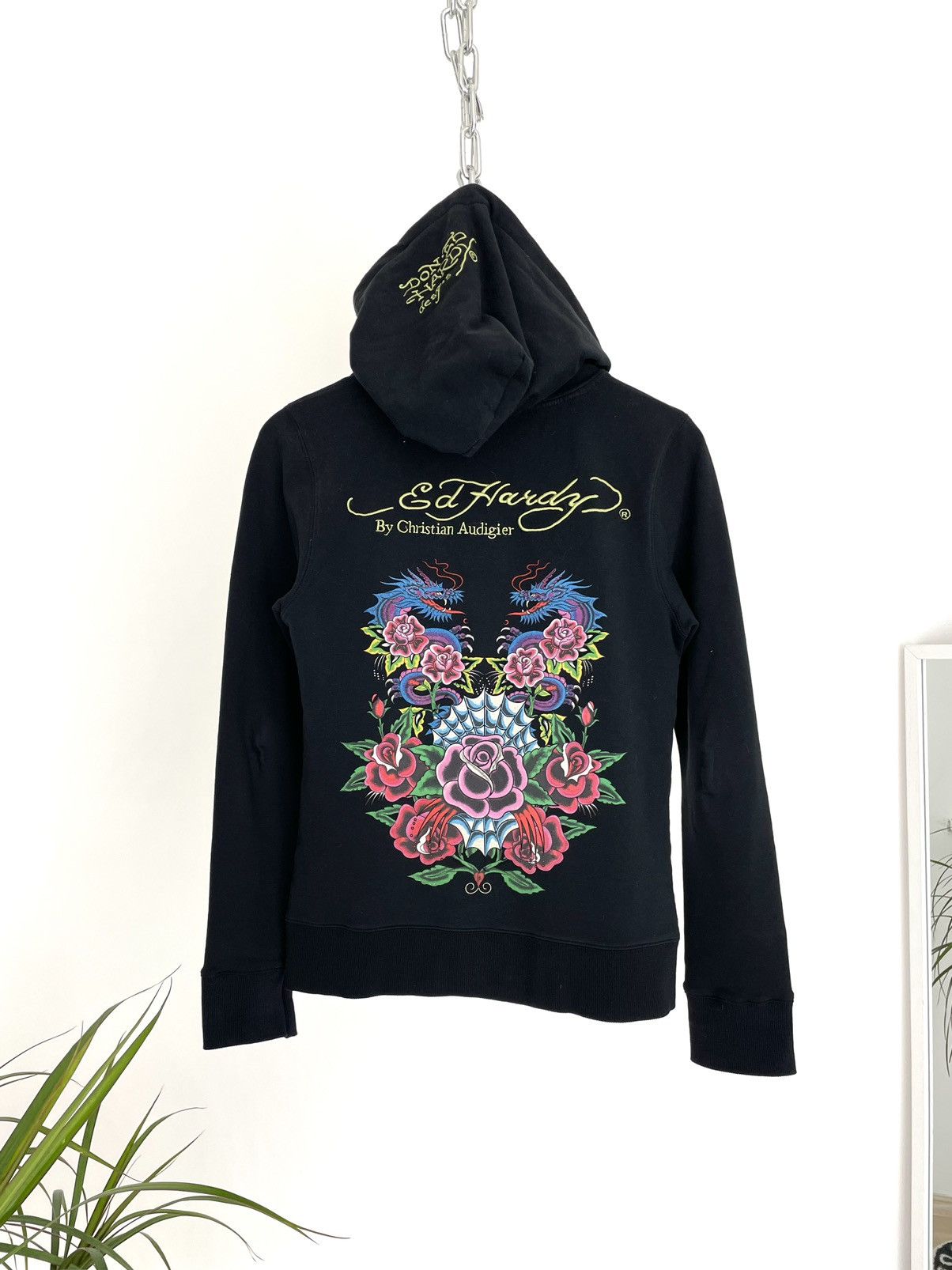Ed Hardy Ed Hardy Zip Hoodie Rare Floral Print Size US S / EU 44-46 / 1 - 1 Thumbnail