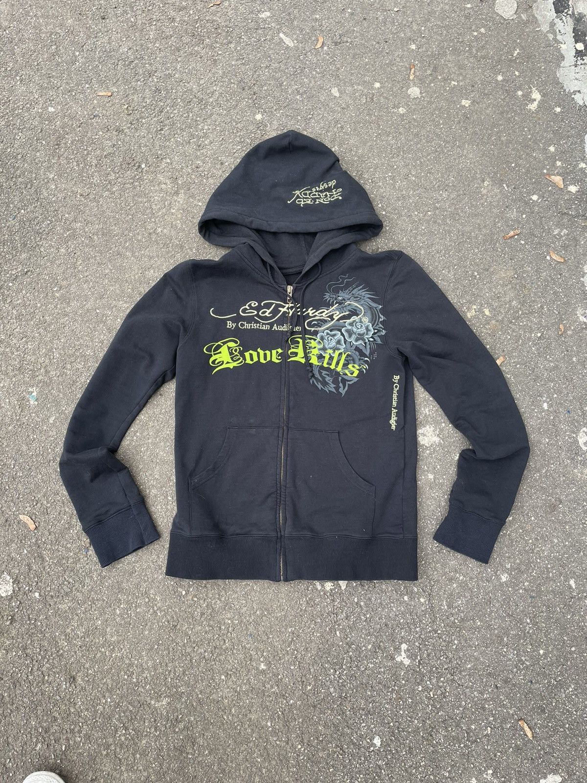 Ed Hardy Ed Hardy Zip Hoodie Rare Floral Print Size US S / EU 44-46 / 1 - 6 Thumbnail