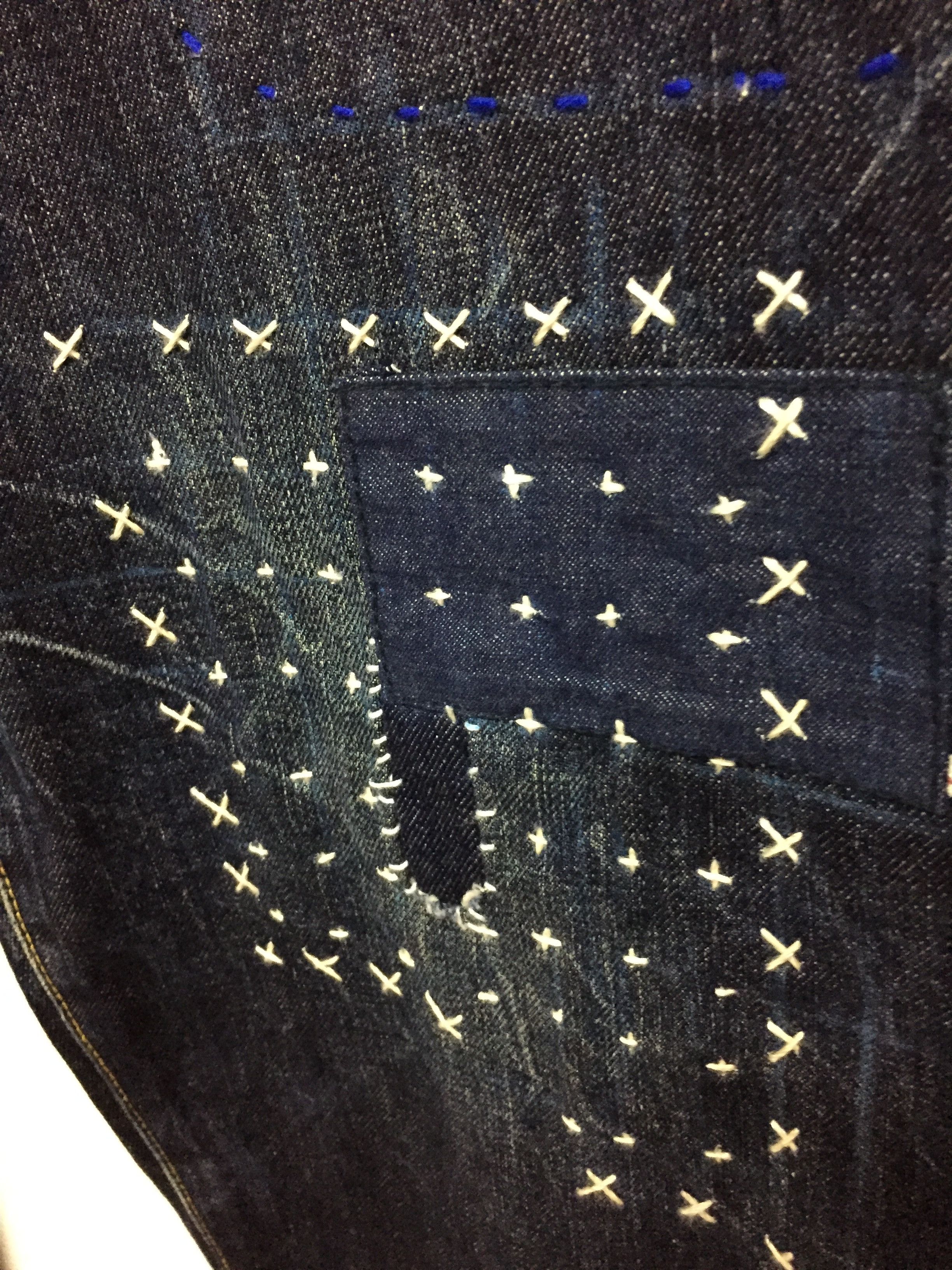 PHENOMENON MACKDADDY Hand Made Patchwork selvedge inspired Kapital Size US 34 / EU 50 - 5 Thumbnail