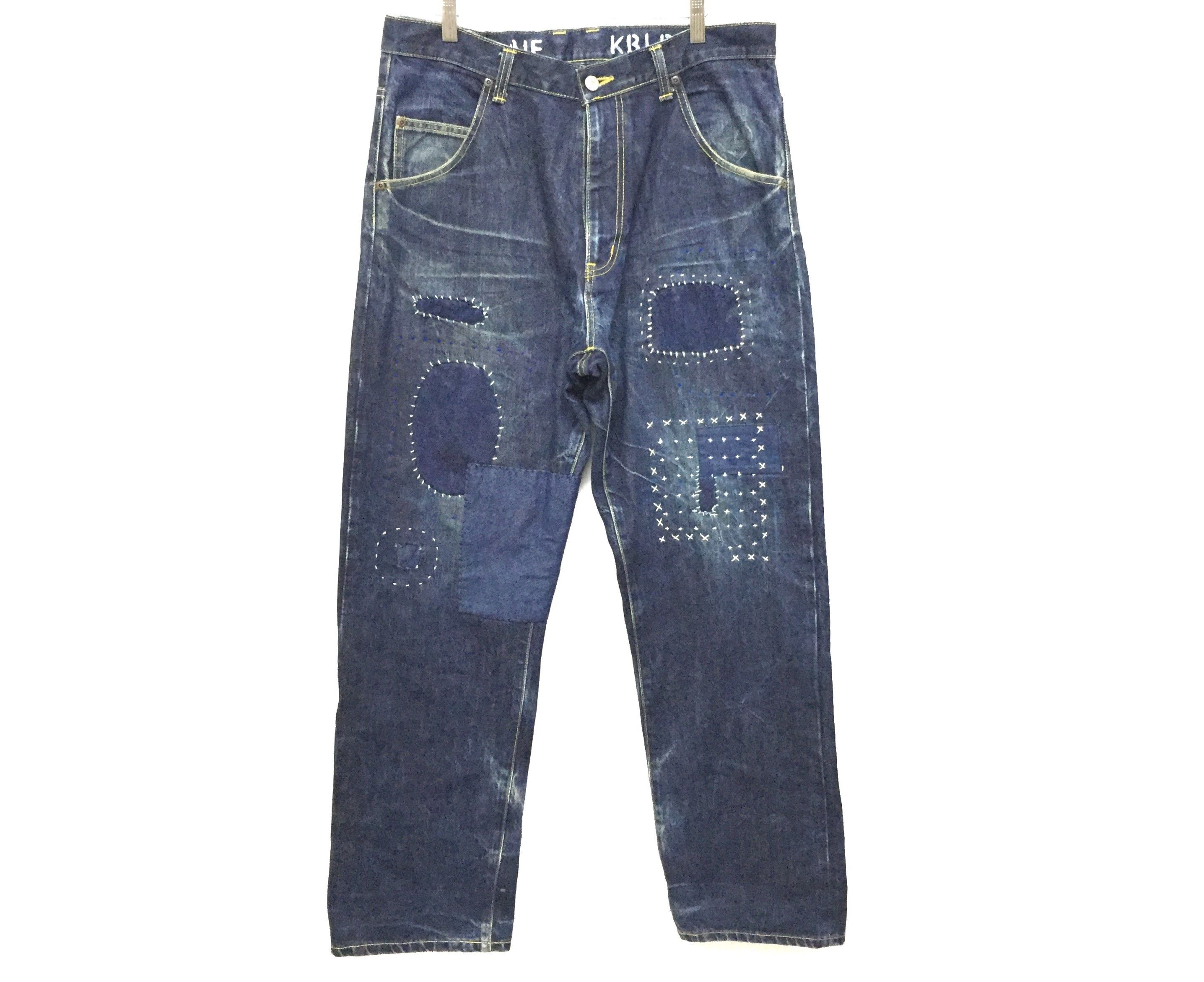 PHENOMENON MACKDADDY Hand Made Patchwork selvedge inspired Kapital Size US 34 / EU 50 - 2 Thumbnail