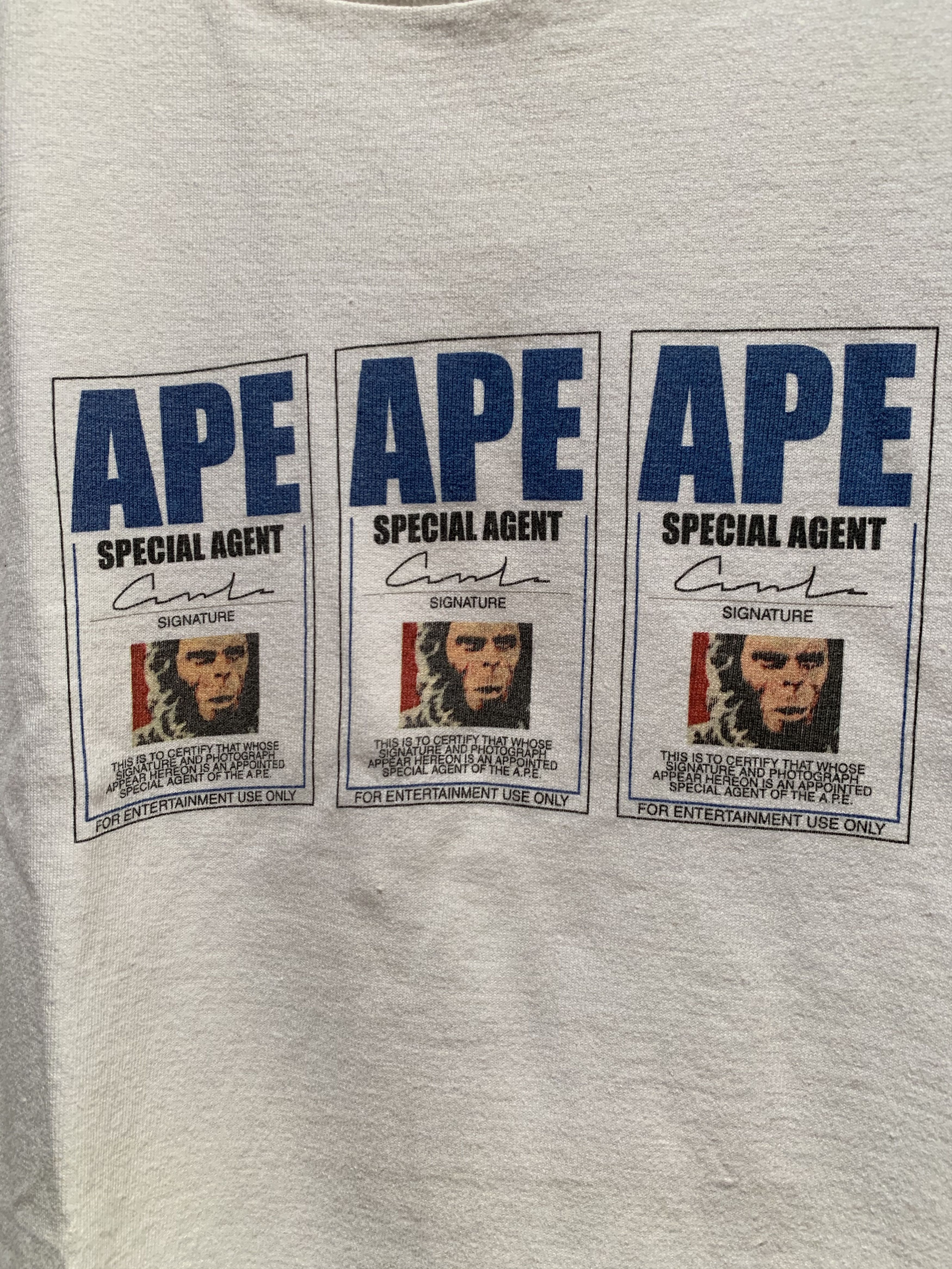 Bape × Vintage *RARE* Vintage A Bathing Ape Bape Special Agent T-Shirt - M Size US M / EU 48-50 / 2 - 2 Thumbnail