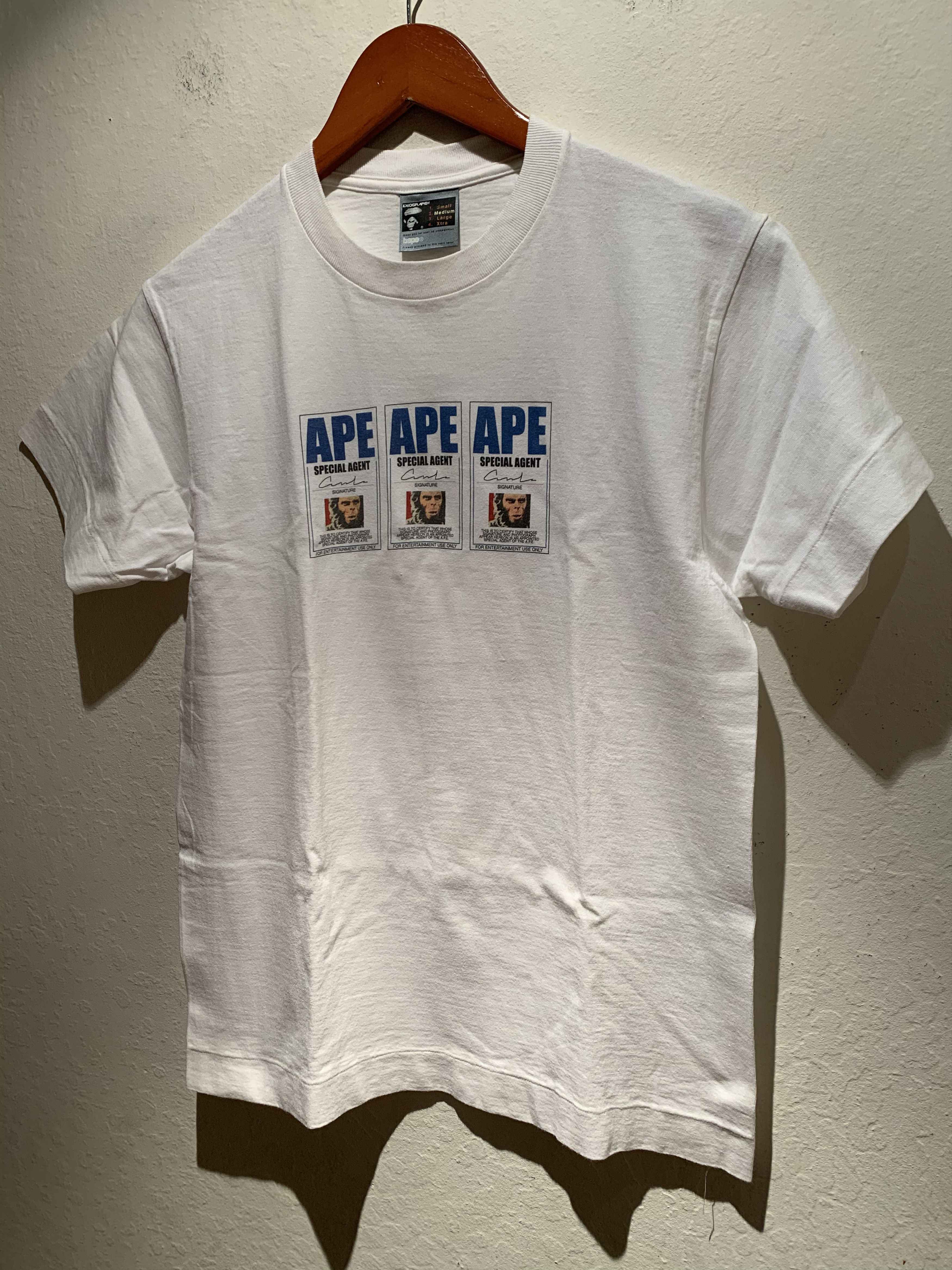 RARE* Vintage A Bathing Ape Bape Special Agent T-Shirt M