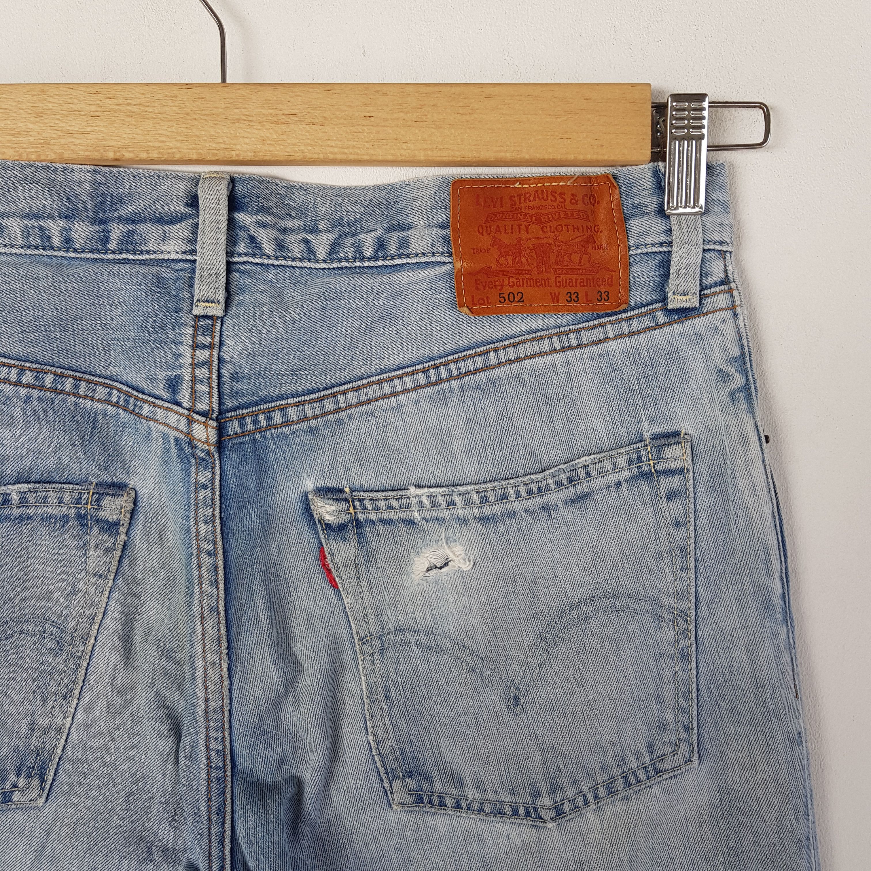 Levi's Vintage Levis 502 Selvedge Jeans Levi's Redline Faded Denim Size US 32 / EU 48 - 6 Thumbnail
