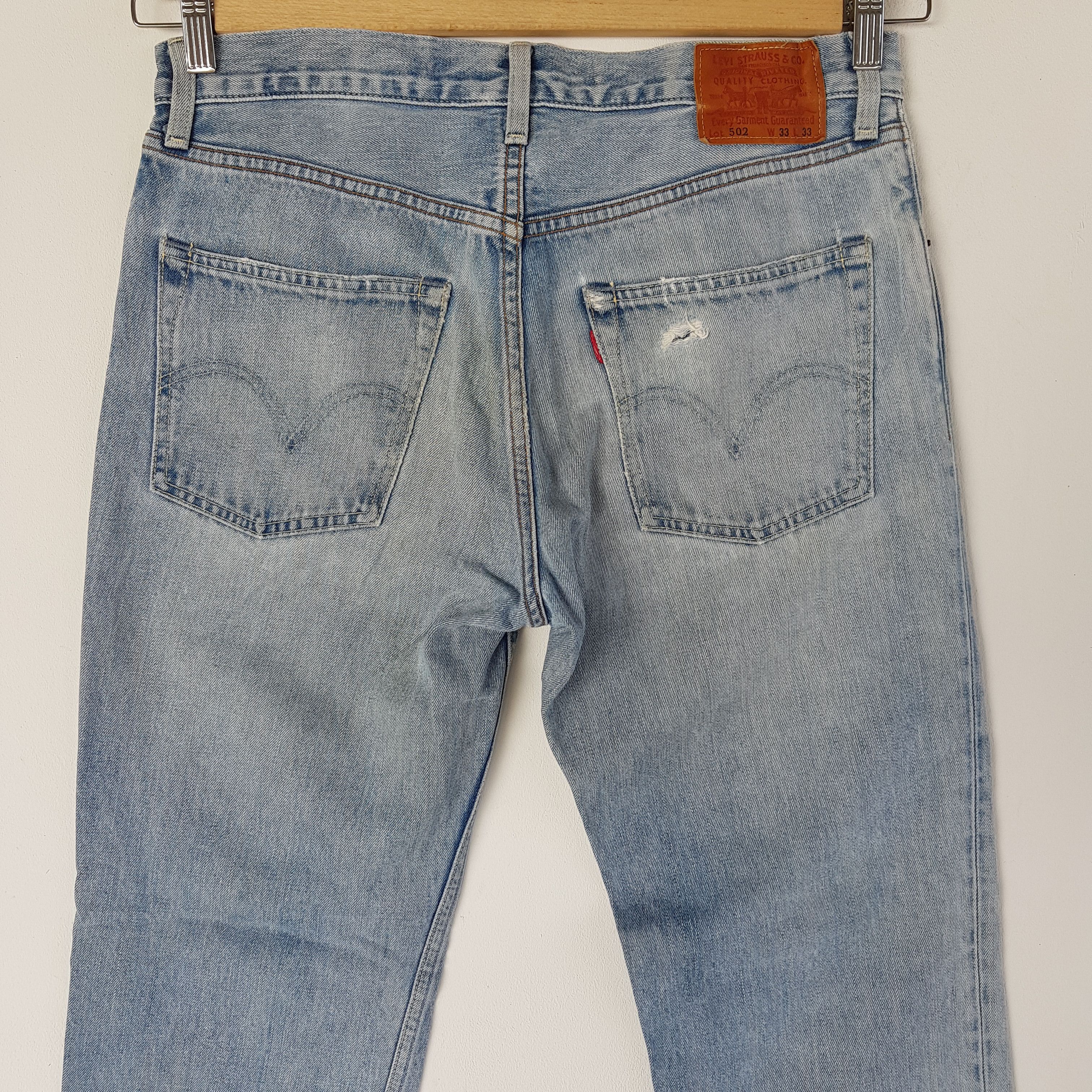 Levi's Vintage Levis 502 Selvedge Jeans Levi's Redline Faded Denim Size US 32 / EU 48 - 4 Thumbnail