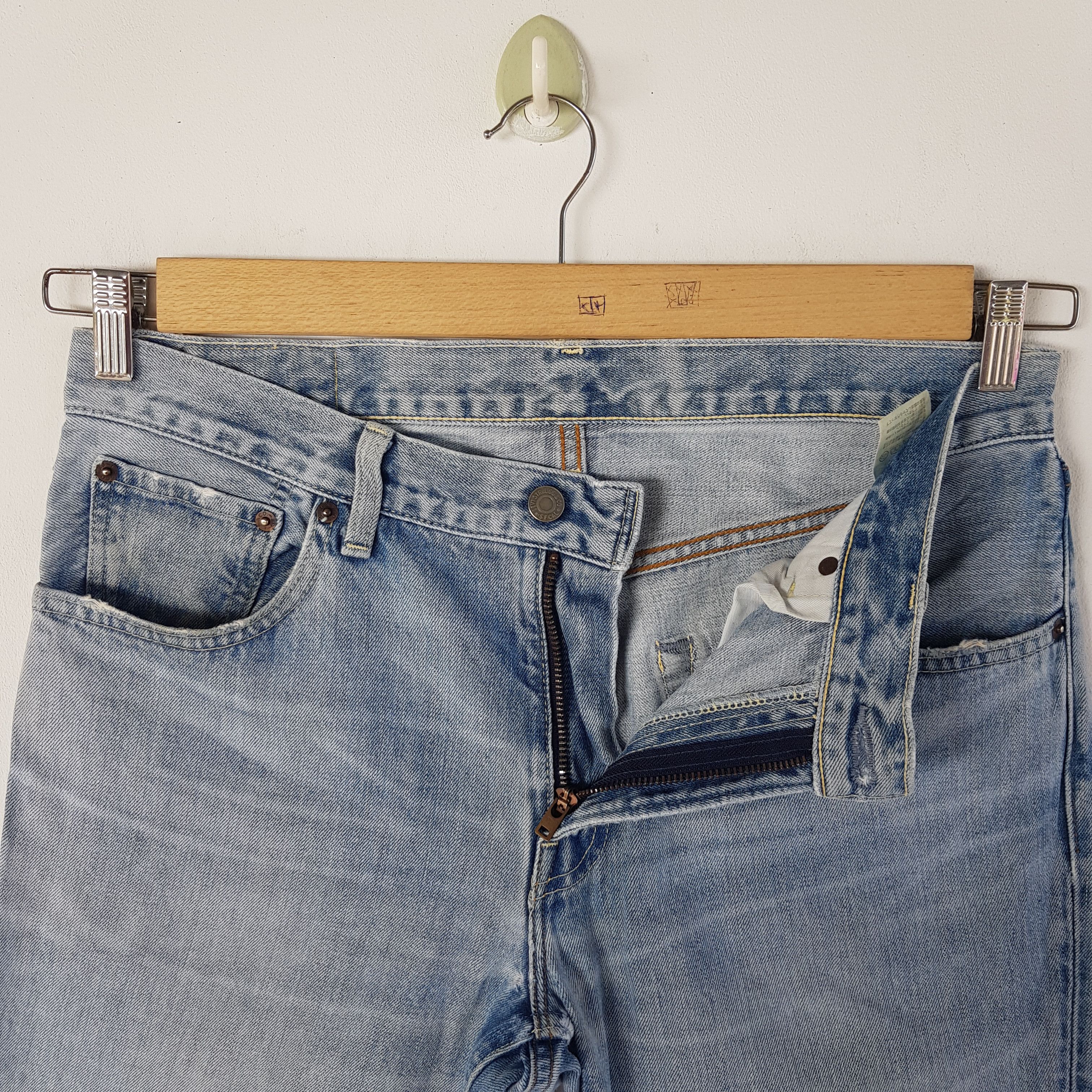 Levi's Vintage Levis 502 Selvedge Jeans Levi's Redline Faded Denim Size US 32 / EU 48 - 7 Thumbnail