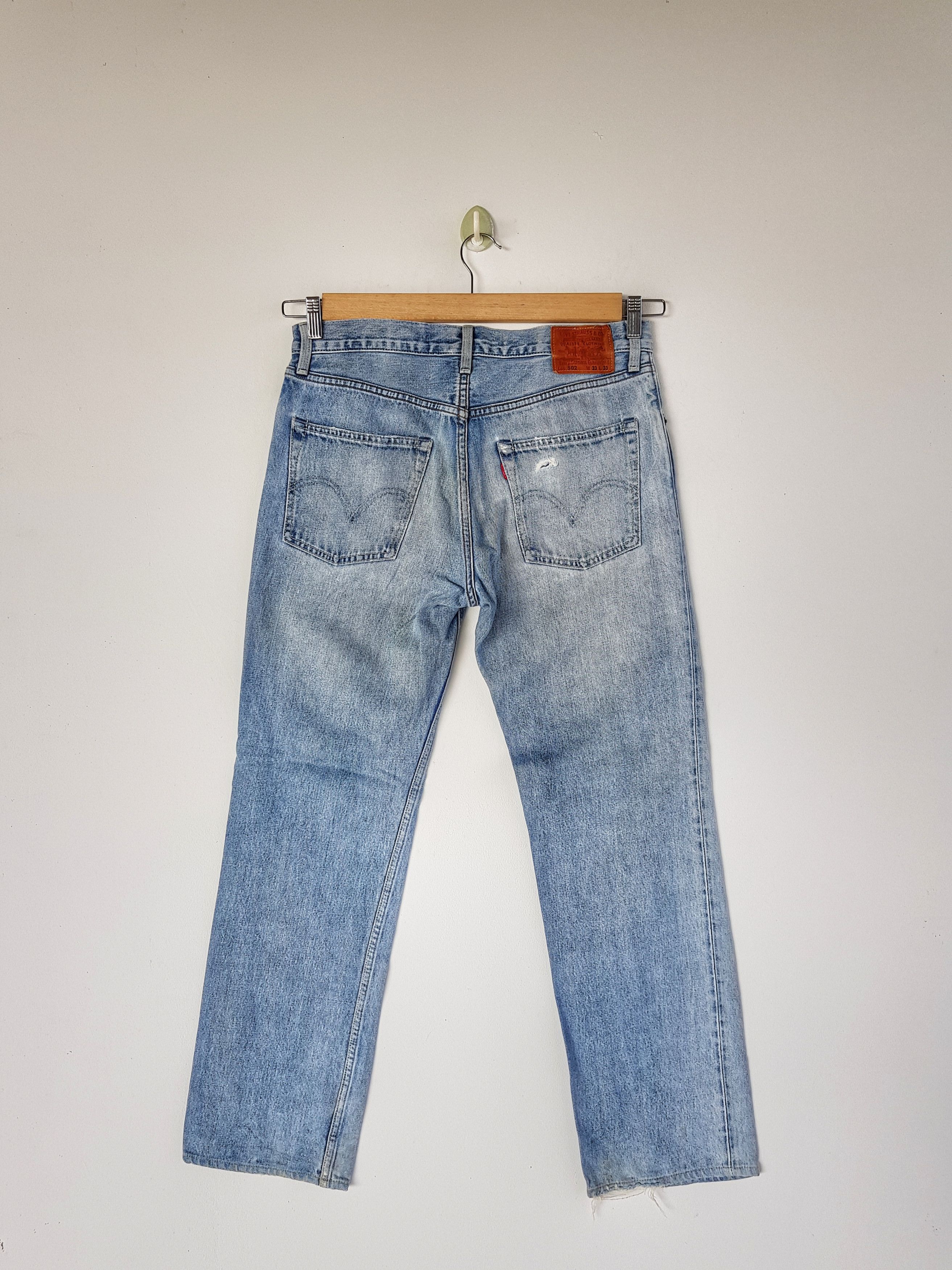 Levi's Vintage Levis 502 Selvedge Jeans Levi's Redline Faded Denim Size US 32 / EU 48 - 2 Thumbnail