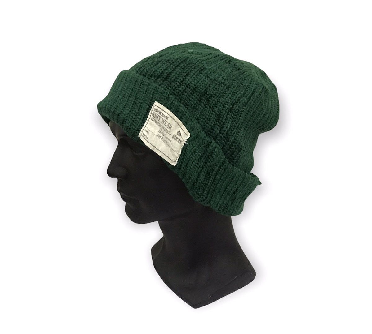 Japanese Brand Japanese Brand Plain Military Beanie Hat Size ONE SIZE - 2 Thumbnail