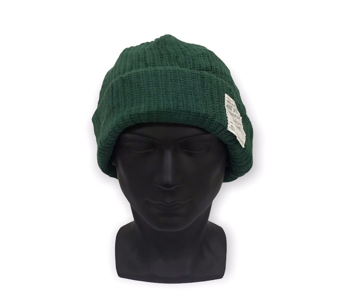 Japanese Brand Japanese Brand Plain Military Beanie Hat Size ONE SIZE - 1 Thumbnail