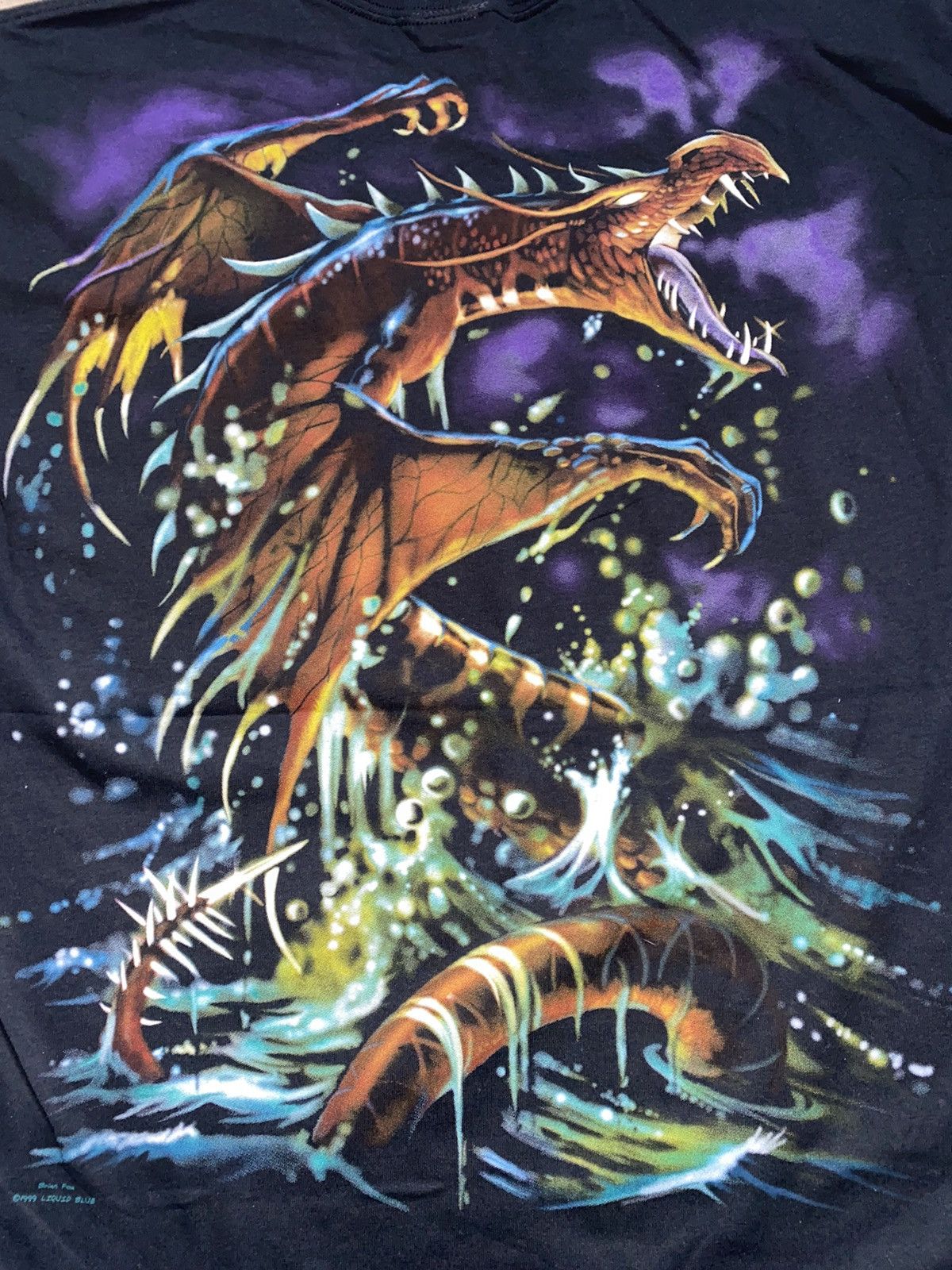 Japanese Brand × Liquid Blue × Vintage Acid Dragon USA 1999 Brian Fox Evisu Size US XL / EU 56 / 4 - 4 Thumbnail