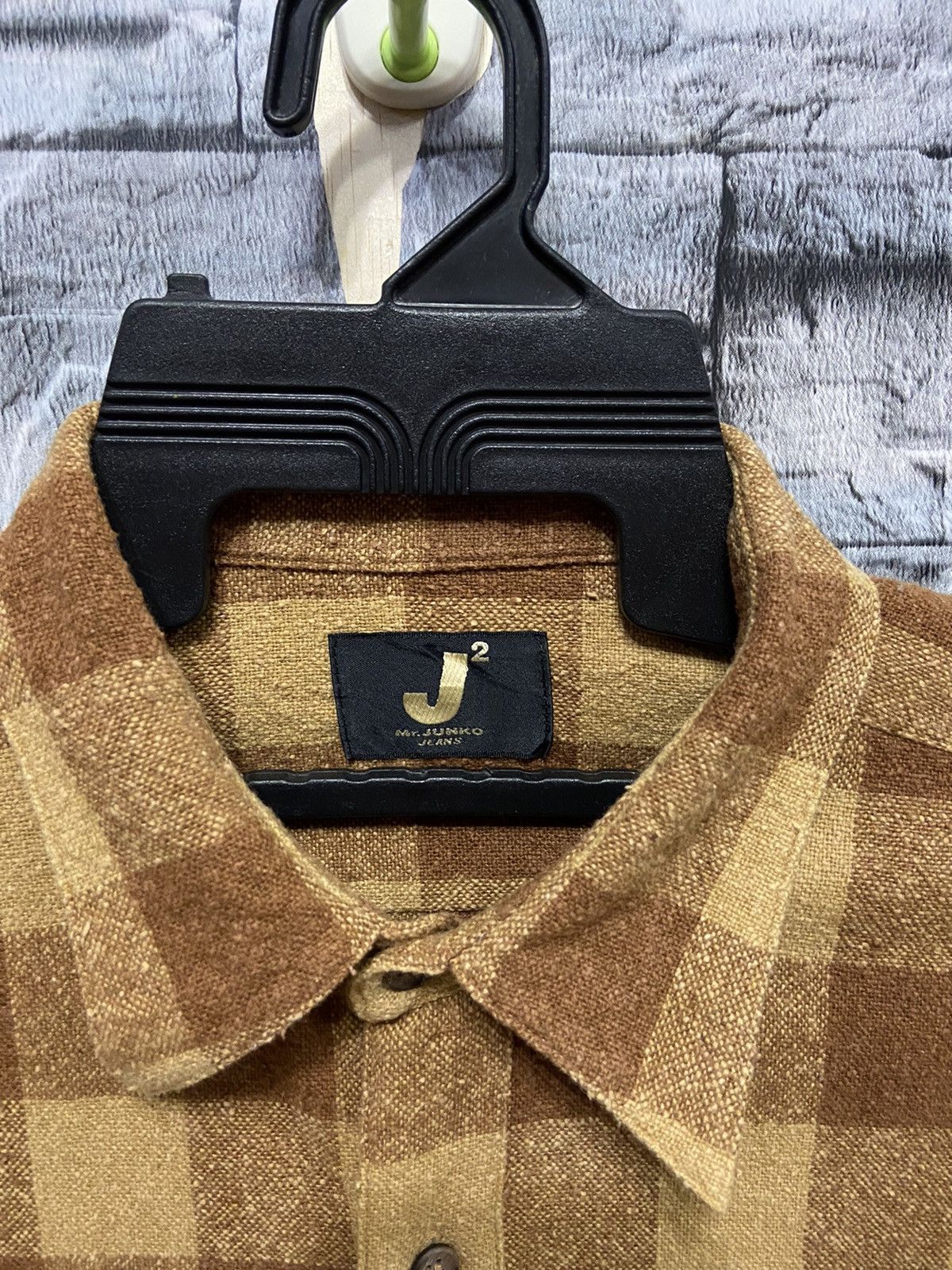Japanese Brand Vintage Mr Junko flannel single pocket plaid size L fit XL Size US XL / EU 56 / 4 - 3 Thumbnail