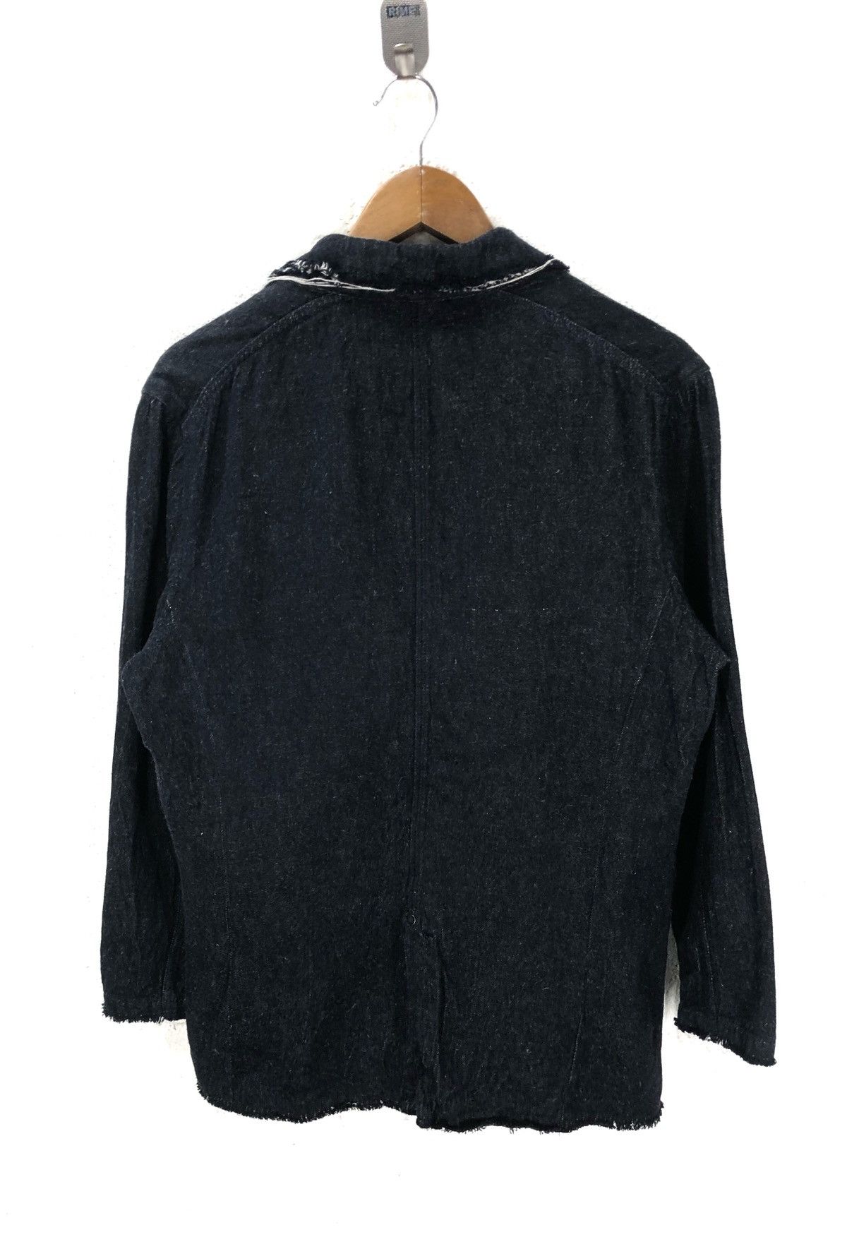 Indigo Mangrove Denim Jacket Button Black Fashion Week cw21 Size US M / EU 48-50 / 2 - 8 Thumbnail