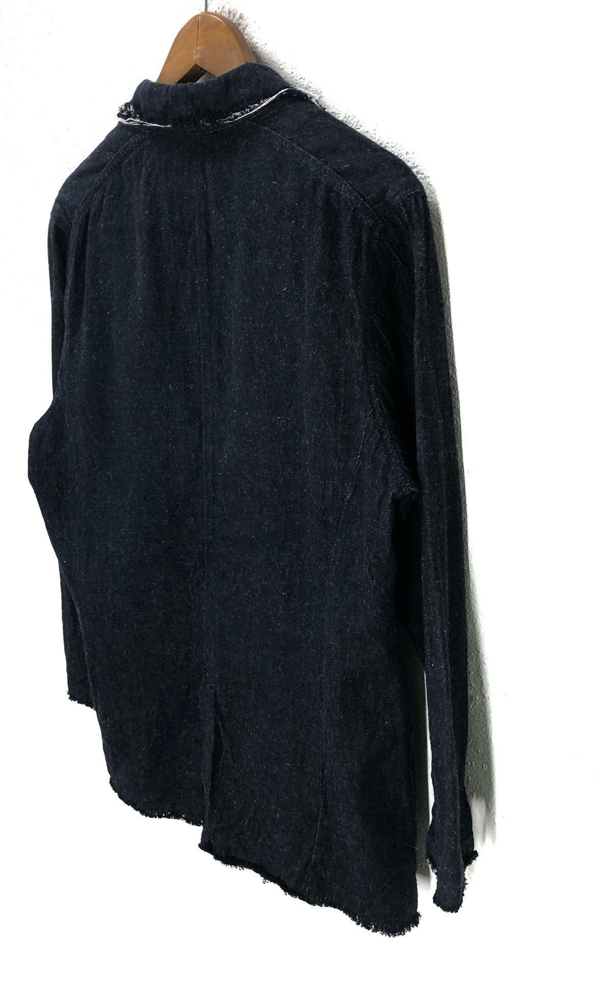 Indigo Mangrove Denim Jacket Button Black Fashion Week cw21 Size US M / EU 48-50 / 2 - 10 Thumbnail