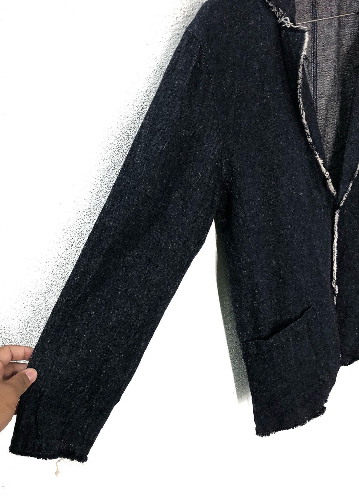 Indigo Mangrove Denim Jacket Button Black Fashion Week cw21 Size US M / EU 48-50 / 2 - 6 Thumbnail