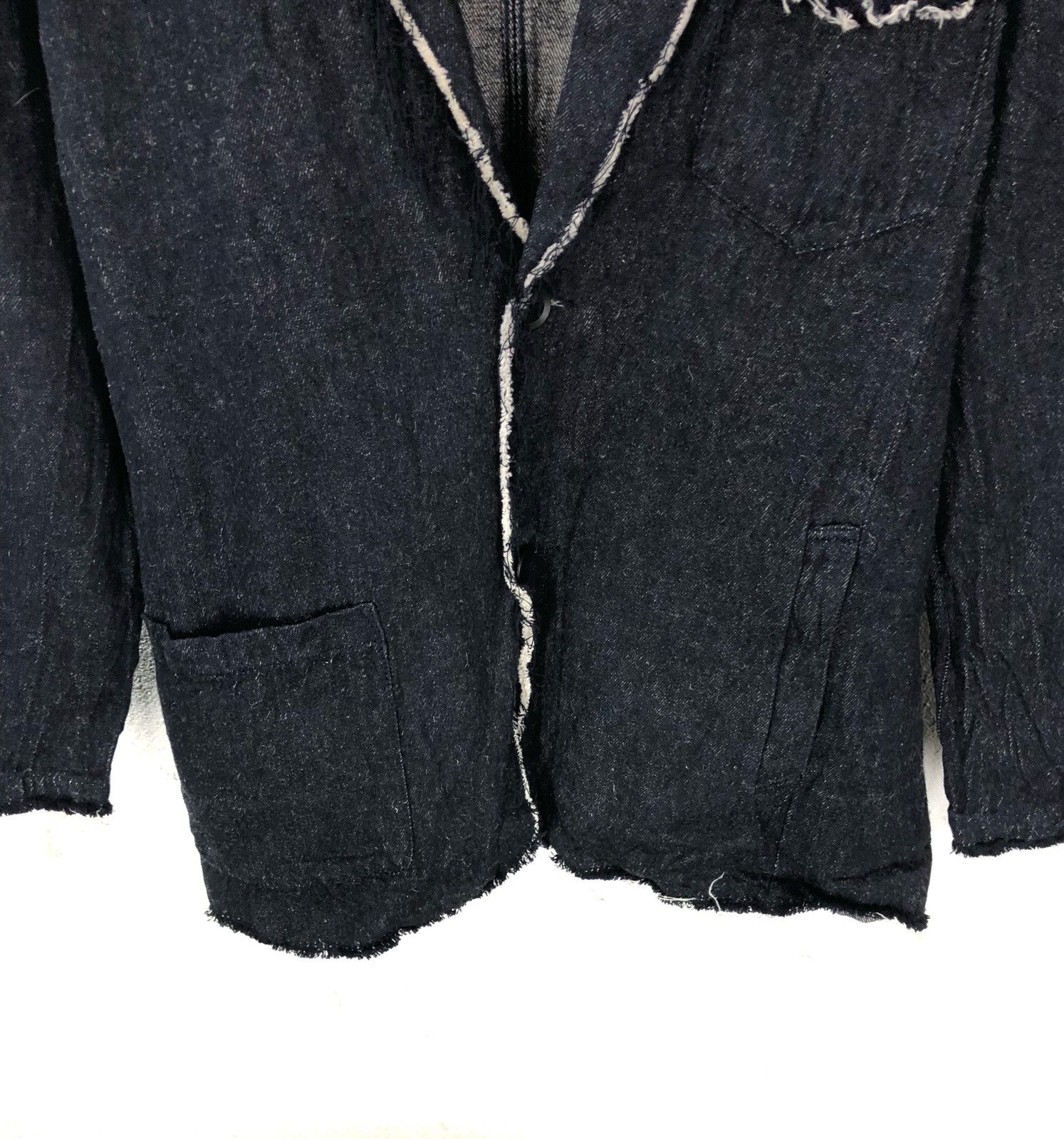 Indigo Mangrove Denim Jacket Button Black Fashion Week cw21 Size US M / EU 48-50 / 2 - 3 Thumbnail