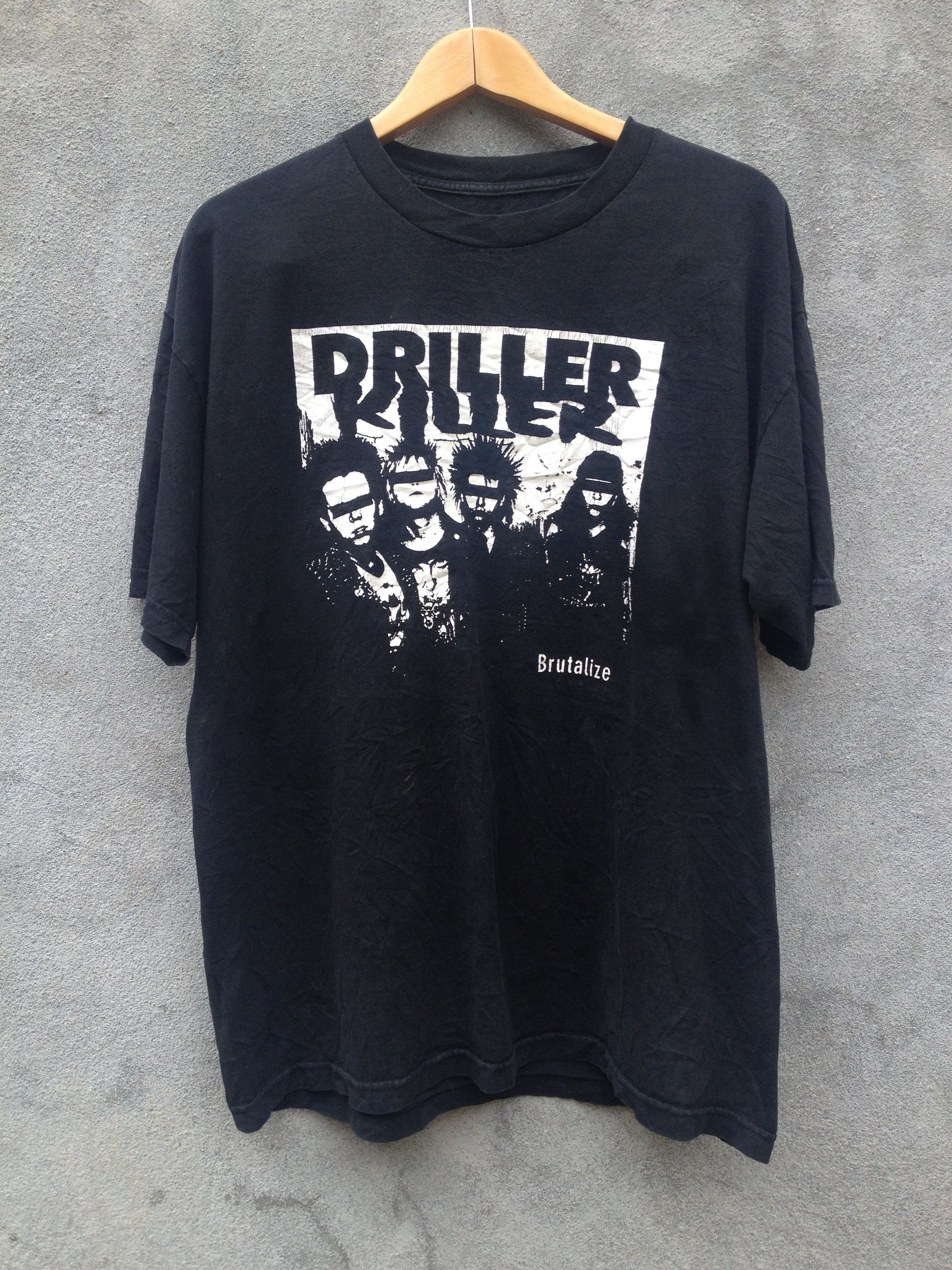 Pre-owned Band Tees X Vintage Driller Killer Brutalize T-shirt Tee Cw21 In Black