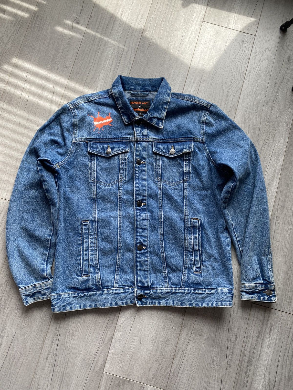 Members Only × Nickelodeon Members Only X Rugrats Nickelodeon Denim Trucker Jacket Size US XL / EU 56 / 4 - 5 Thumbnail