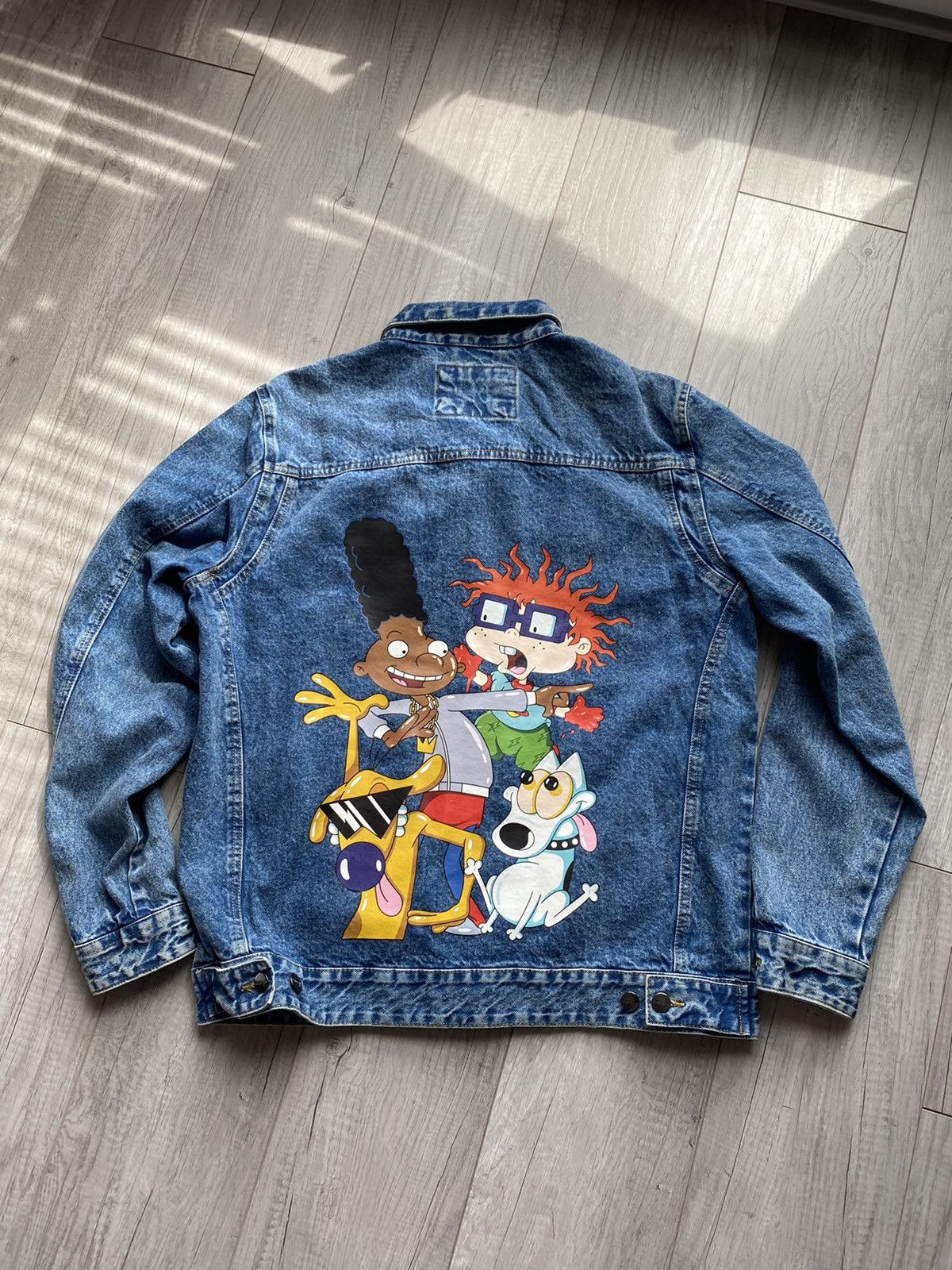 Members Only × Nickelodeon Members Only X Rugrats Nickelodeon Denim Trucker Jacket Size US XL / EU 56 / 4 - 3 Thumbnail