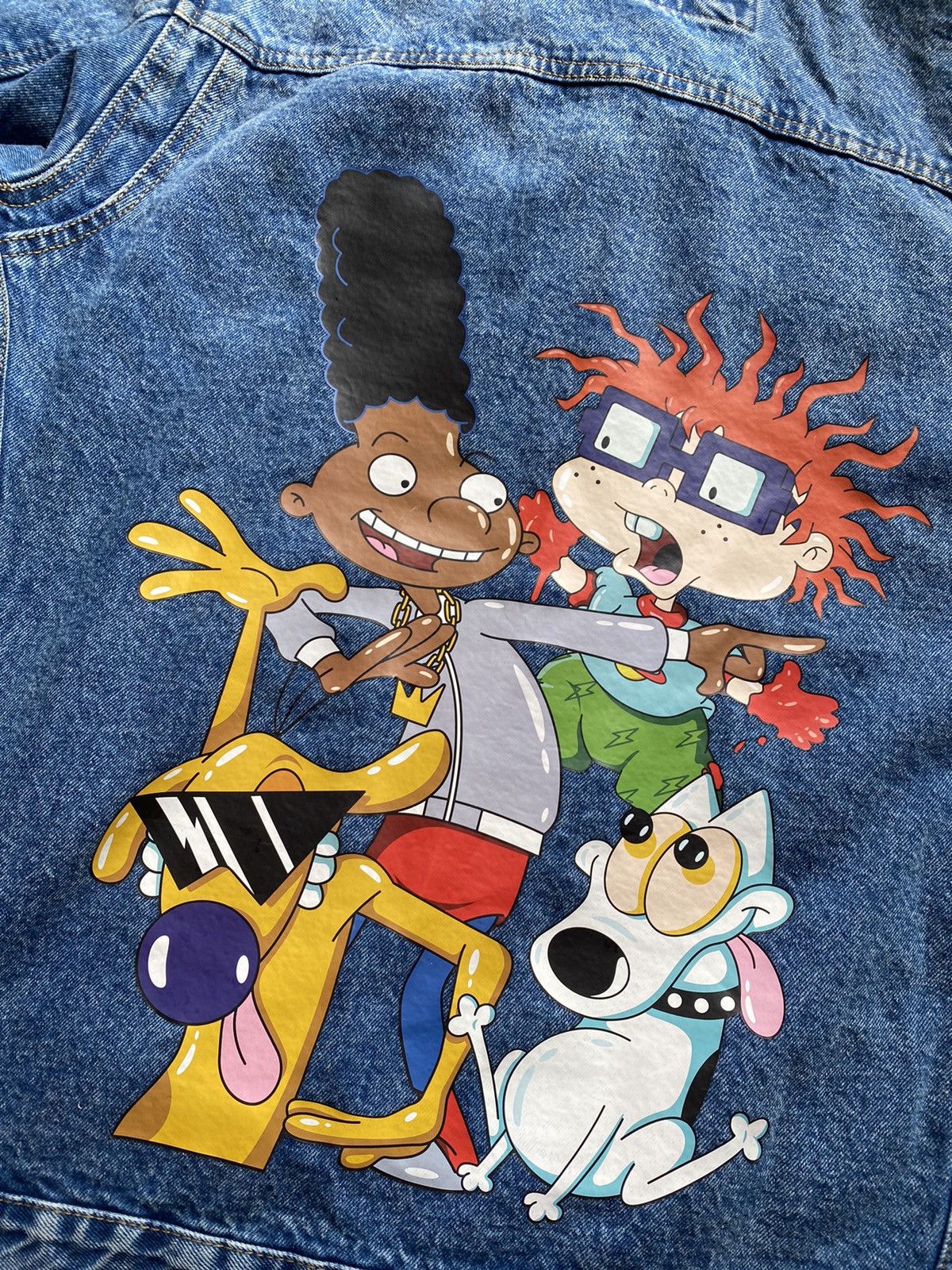 Members Only × Nickelodeon Members Only X Rugrats Nickelodeon Denim Trucker Jacket Size US XL / EU 56 / 4 - 4 Thumbnail