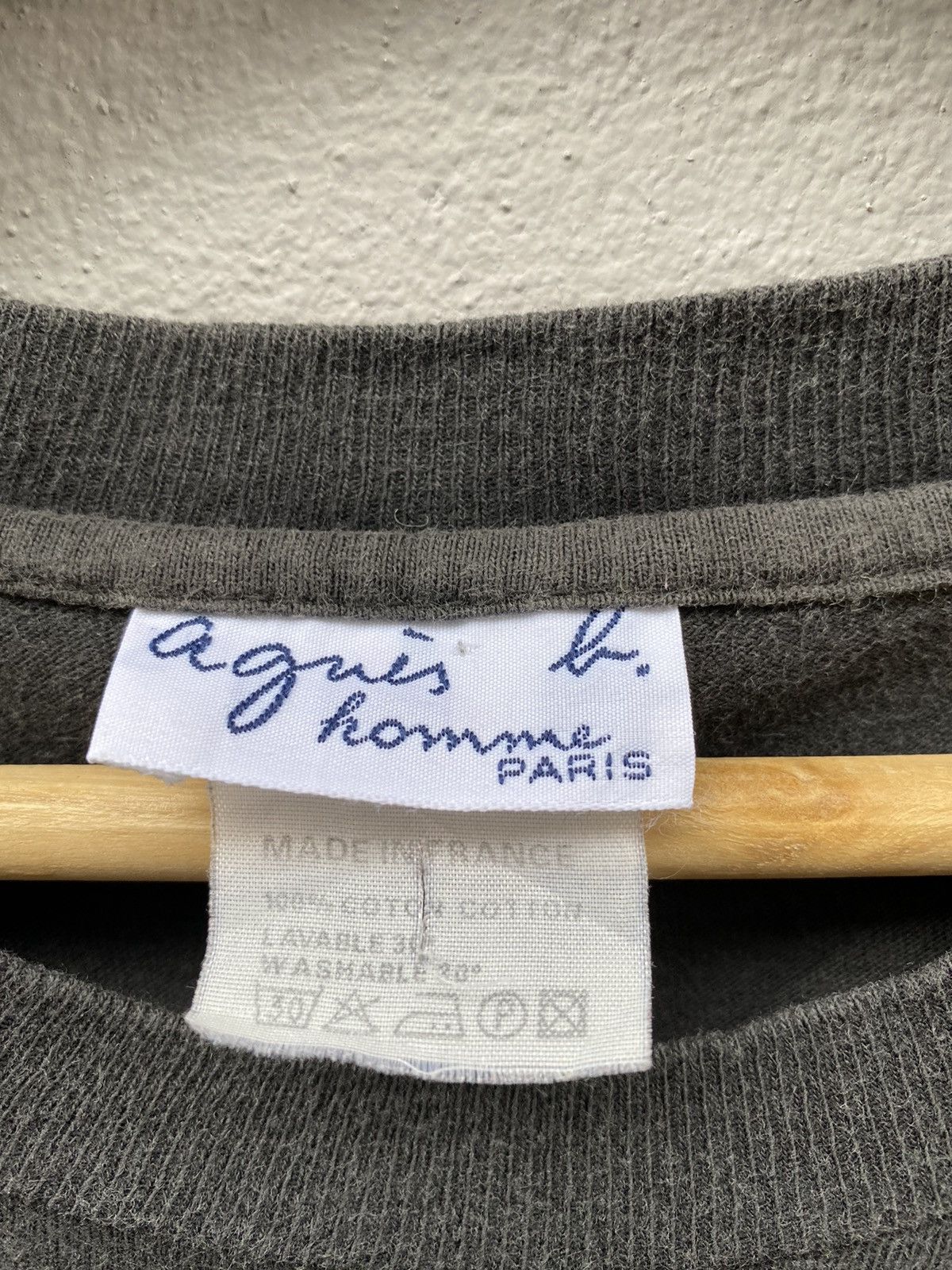 Vintage × agnes b. 💥RARE💥Vintage Sunfaded Agnes B. Center Logo Single Stitch Size US L / EU 52-54 / 3 - 3 Thumbnail