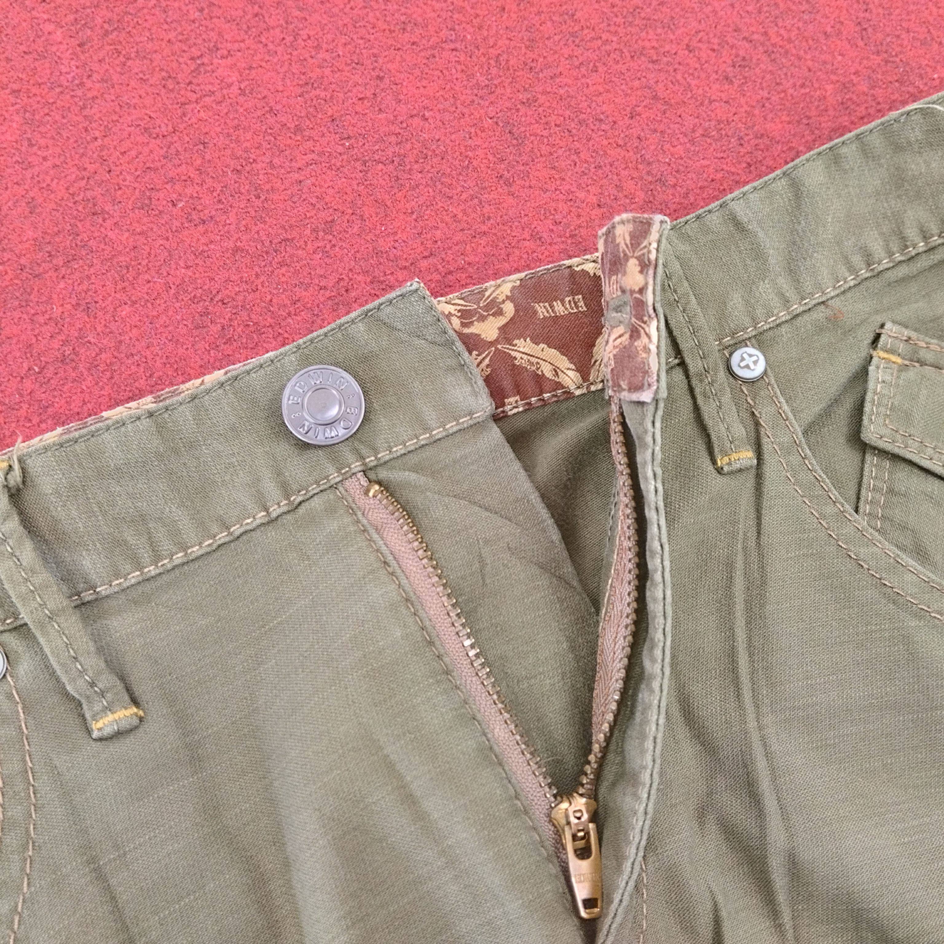 Edwin × Japanese Brand × Vintage Edwin Japanese Brand Streetwear Style Tactical Cargo Pants Size US 31 - 7 Thumbnail