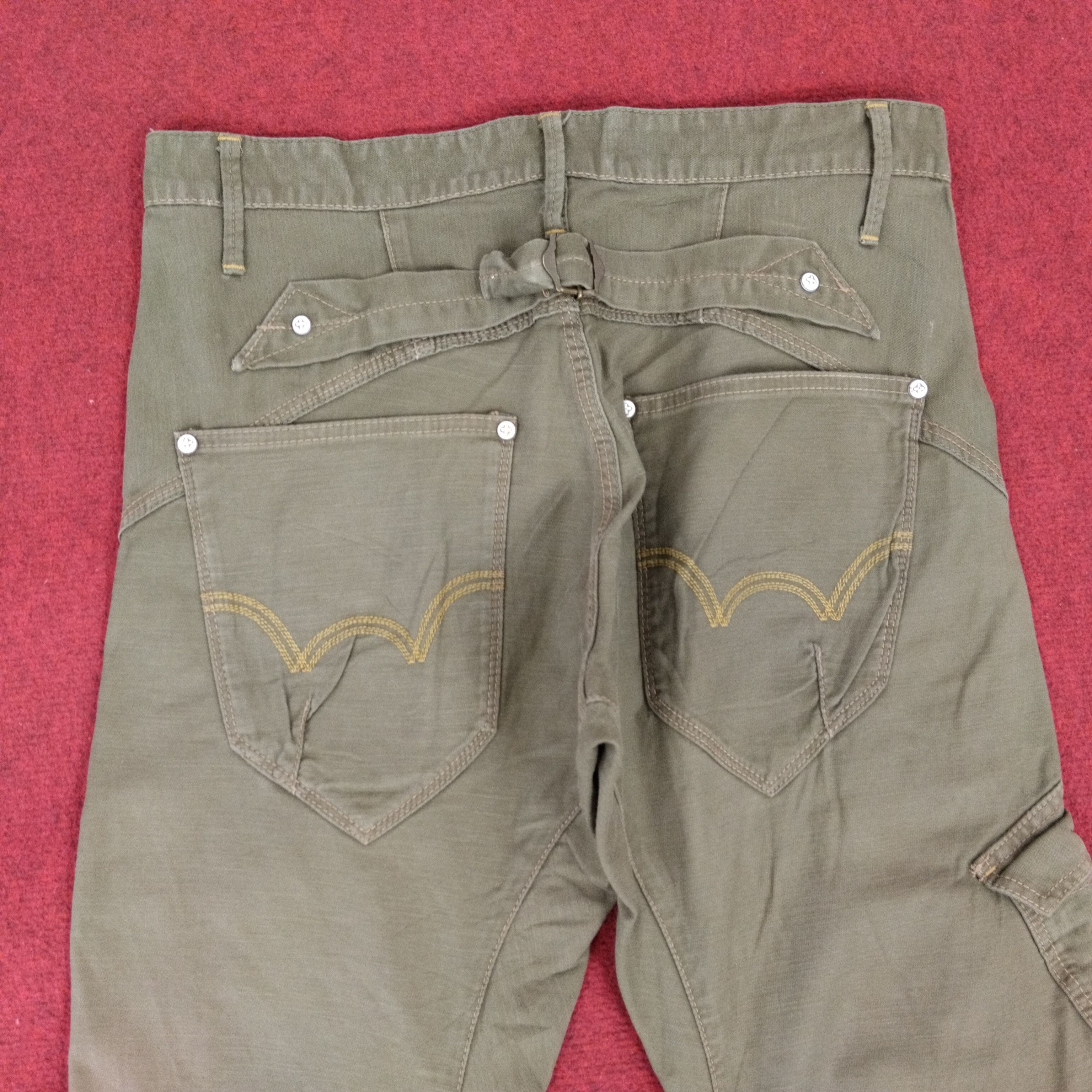 Edwin × Japanese Brand × Vintage Edwin Japanese Brand Streetwear Style Tactical Cargo Pants Size US 31 - 5 Thumbnail