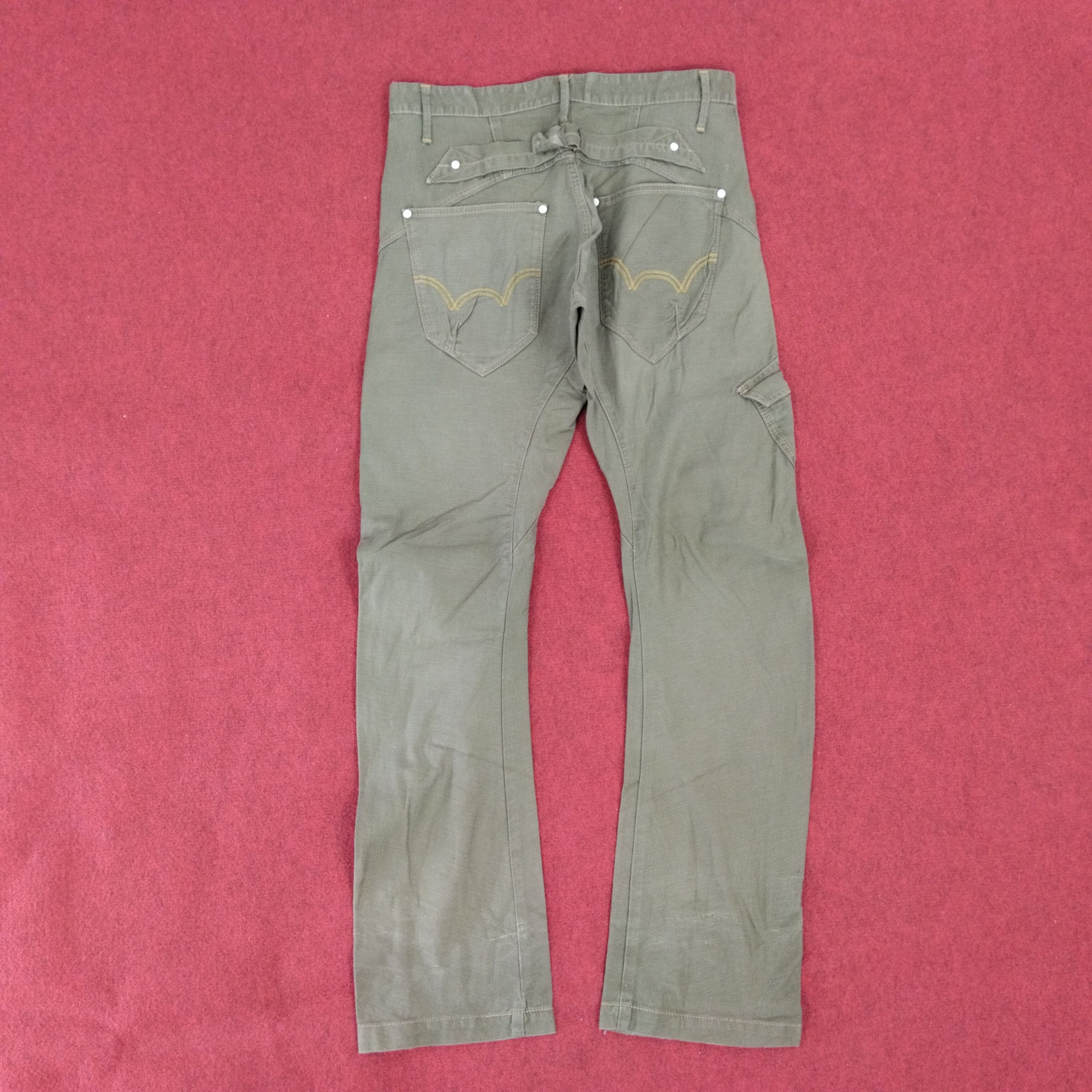 Edwin × Japanese Brand × Vintage Edwin Japanese Brand Streetwear Style Tactical Cargo Pants Size US 31 - 4 Thumbnail