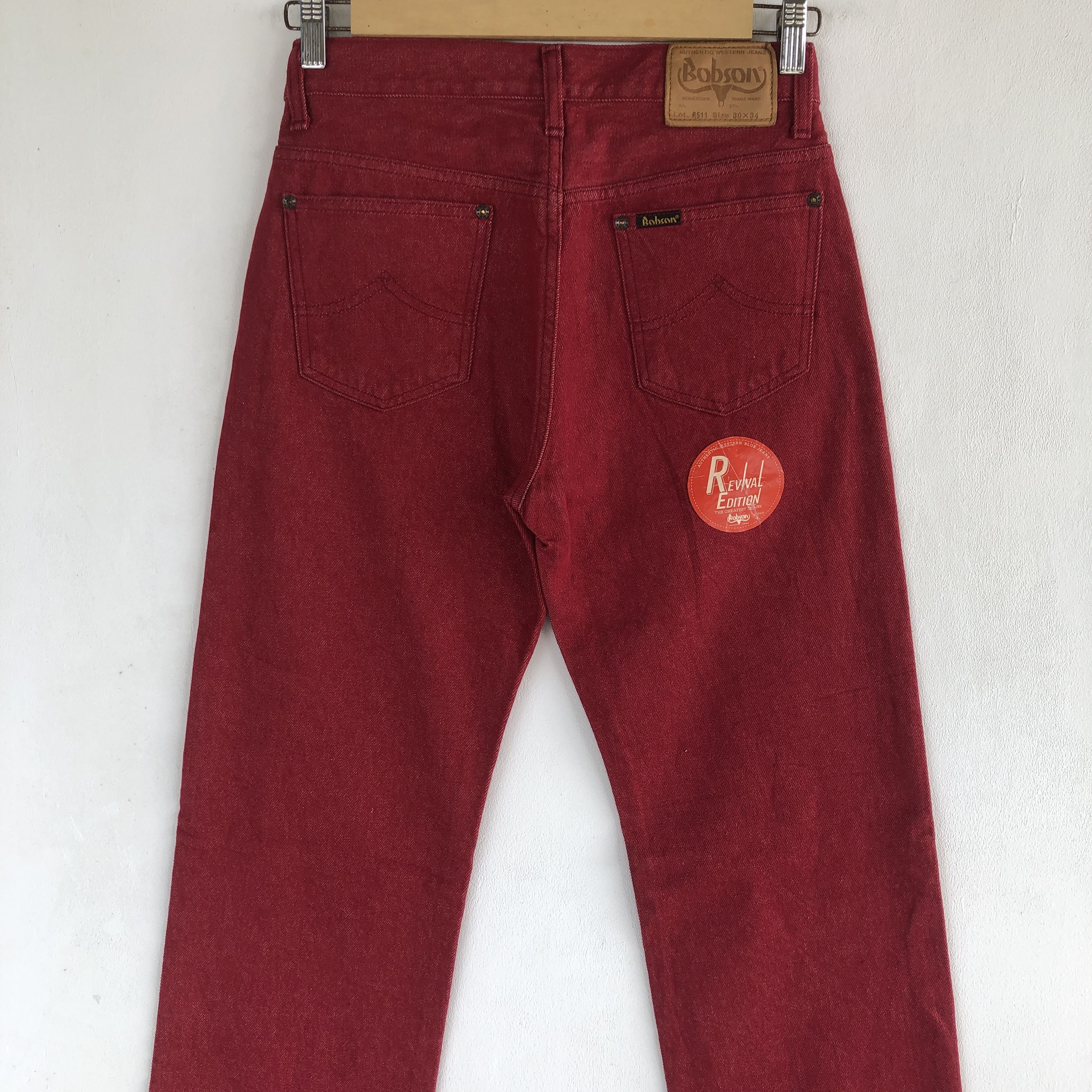 Japanese Brand Vintage 70s Bobson Jeans Japanese Red Bobson Denim Pants Size 26" / US 2 / IT 38 - 6 Thumbnail