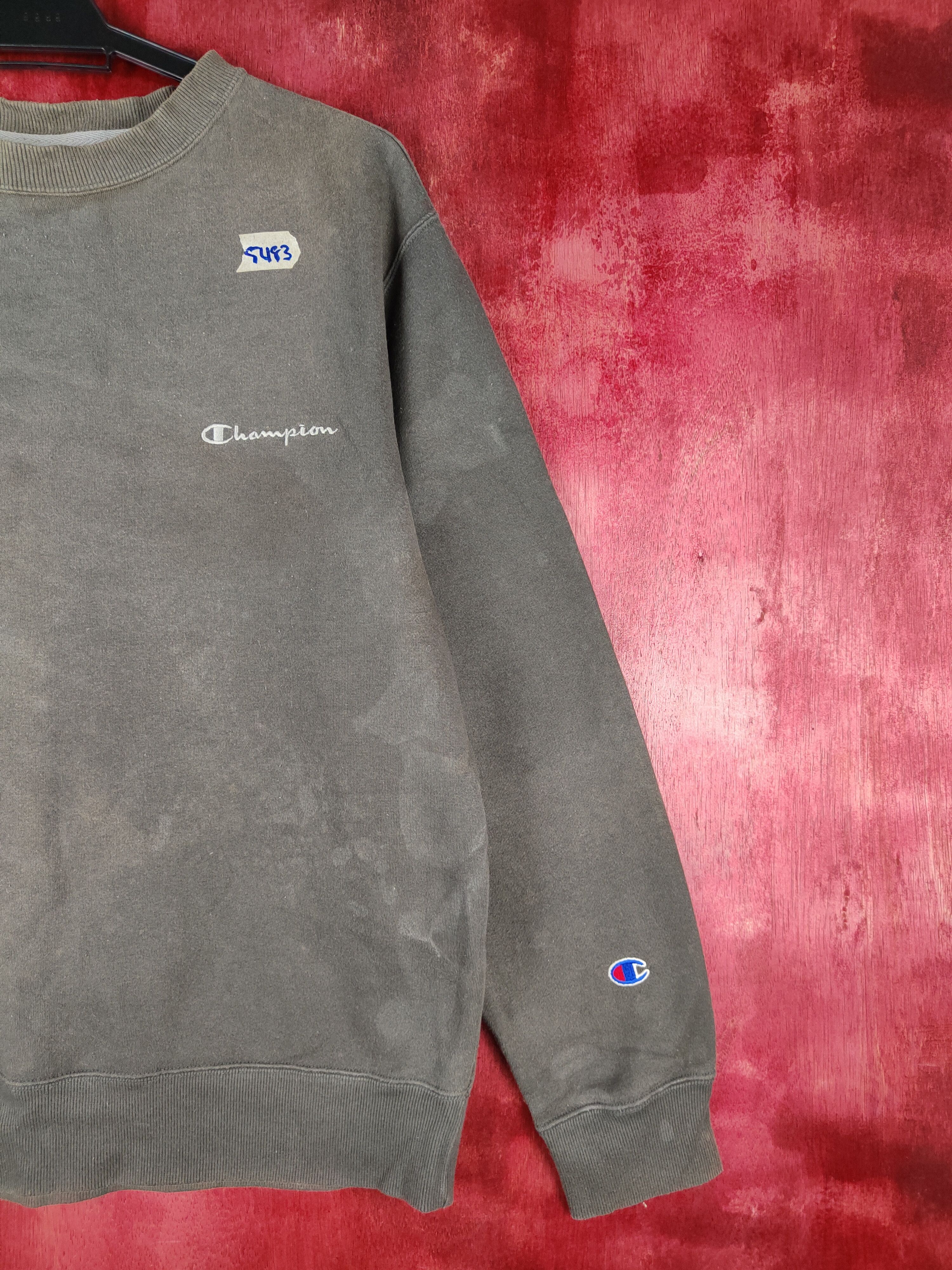 Champion Champion vintage Gray Faded Sweatshirt #5483 Size US L / EU 52-54 / 3 - 6 Thumbnail